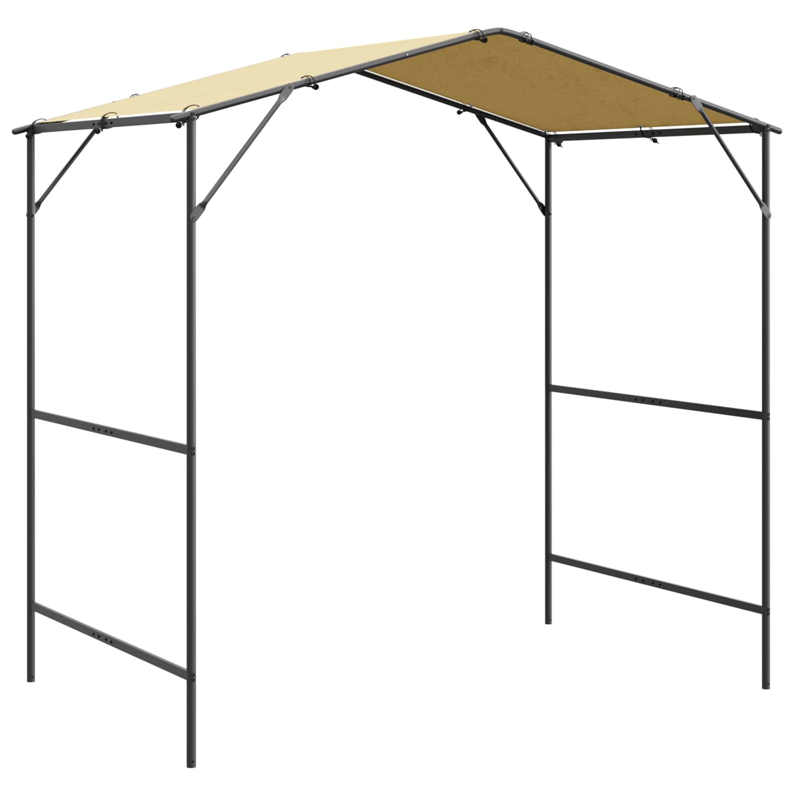 BBQ Gazebo 239.5 x 148 x 233.5 cm Cream