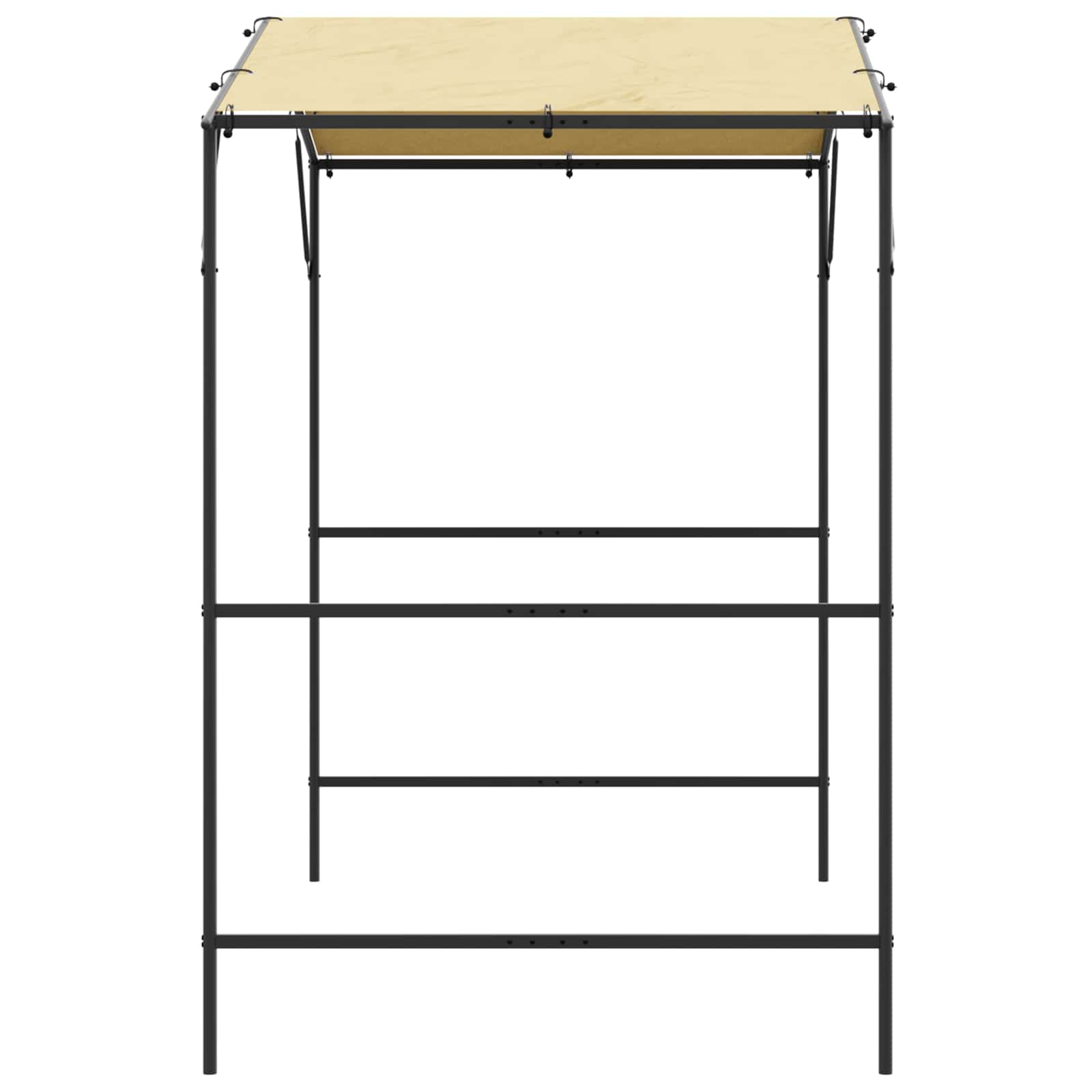 BBQ Gazebo 239.5 x 148 x 233.5 cm Cream