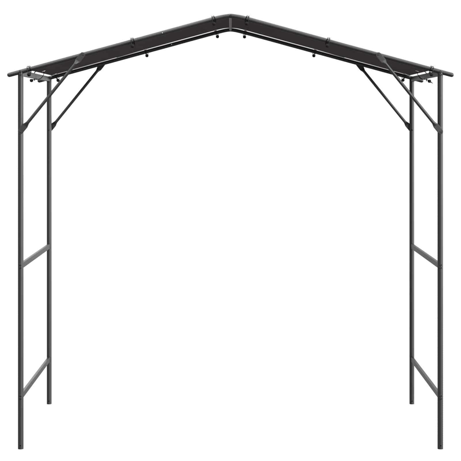 BBQ Gazebo 239.5 x 148 x 233.5 cm Anthracite