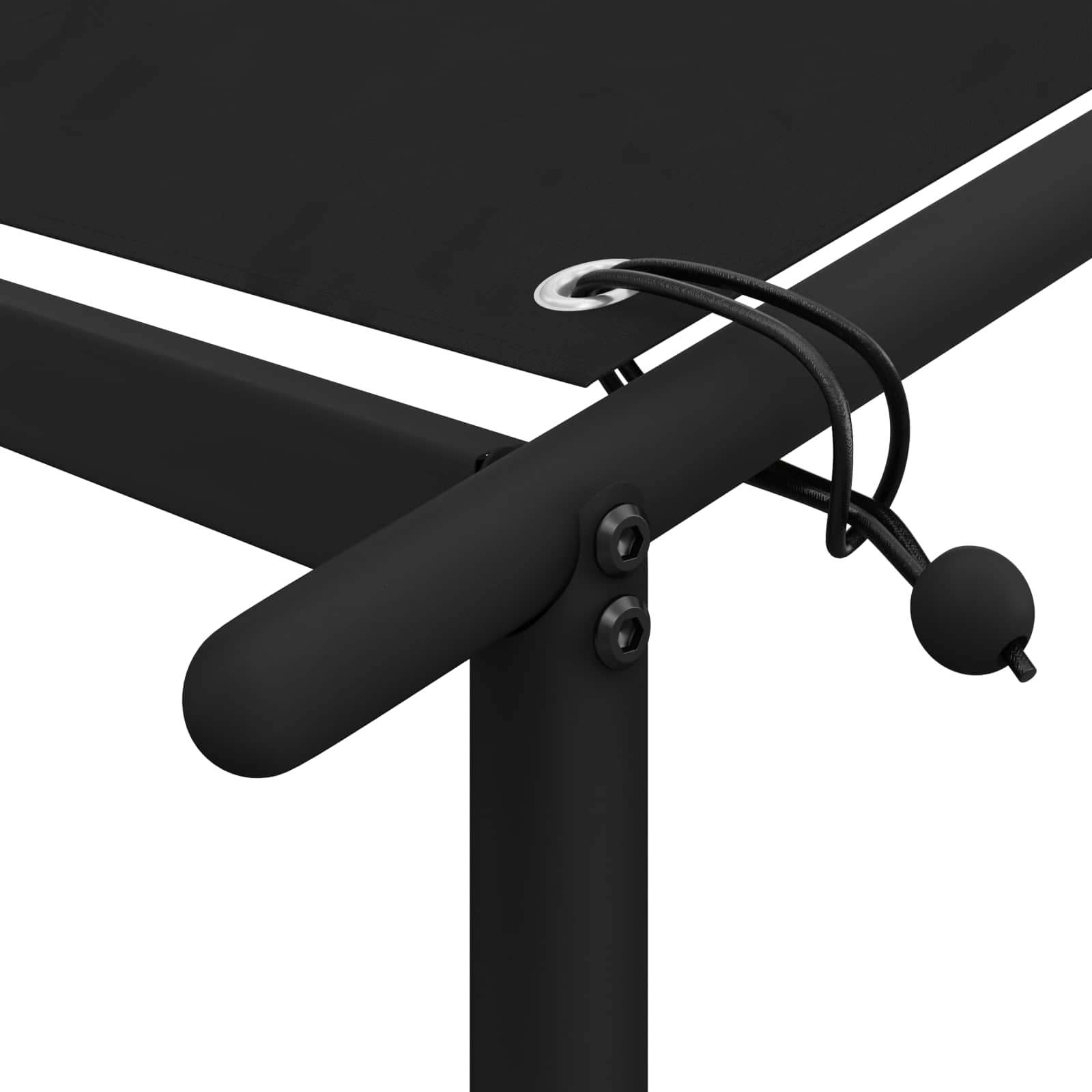 BBQ Gazebo 239.5 x 148 x 233.5 cm Black
