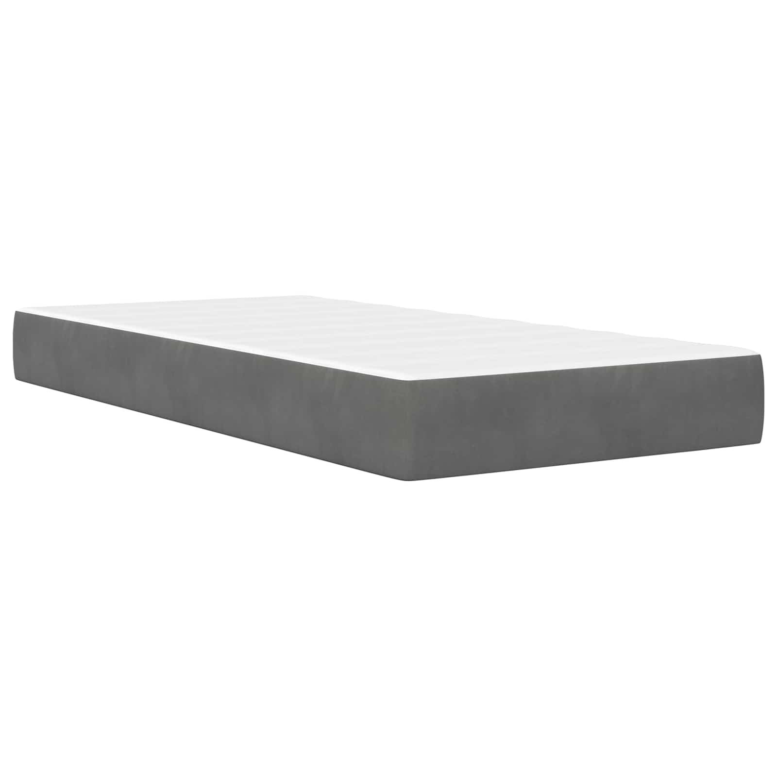 Bed Frame with Headboard Dark Grey 90 x 190 cm Velvet
