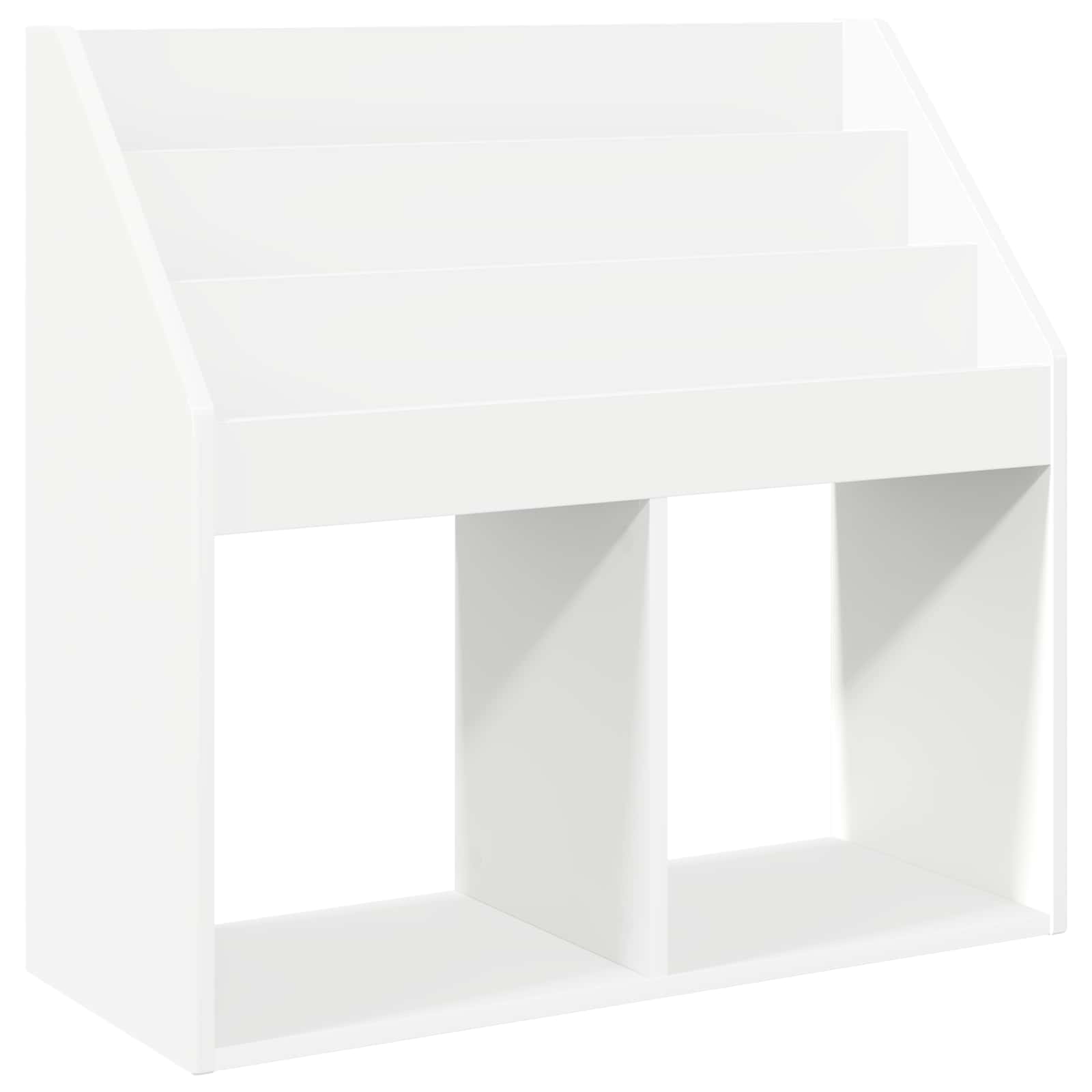 Kids Bookshelf White 72.5 x 29.5 x 69 cm Engineered Wood