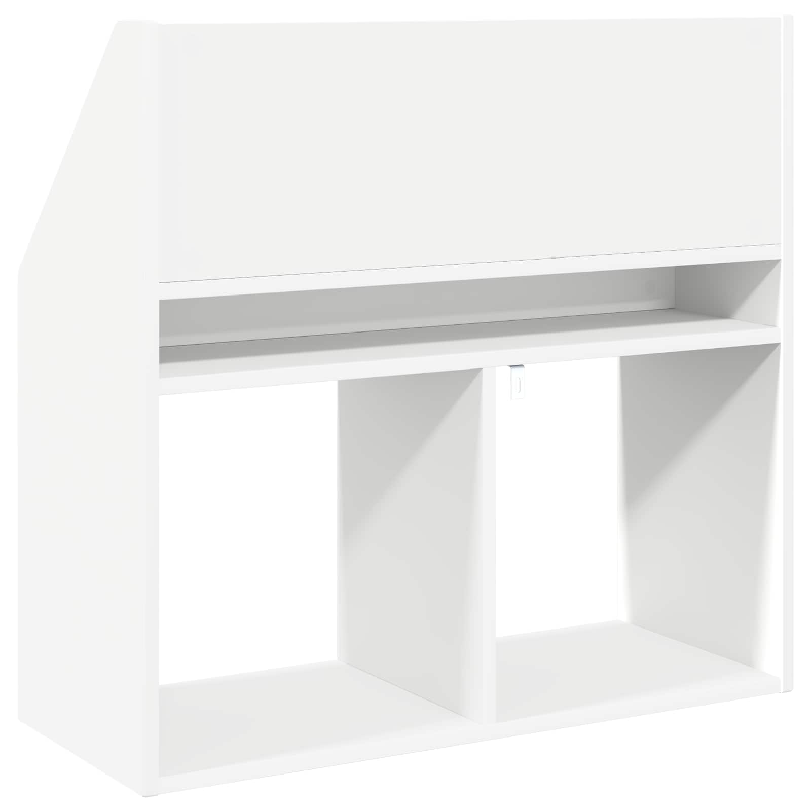 Kids Bookshelf White 72.5 x 29.5 x 69 cm Engineered Wood