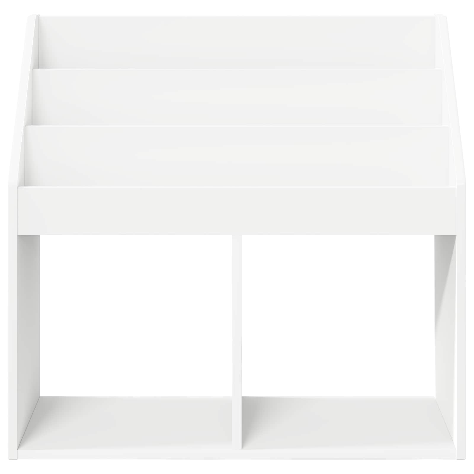 Kids Bookshelf White 72.5 x 29.5 x 69 cm Engineered Wood