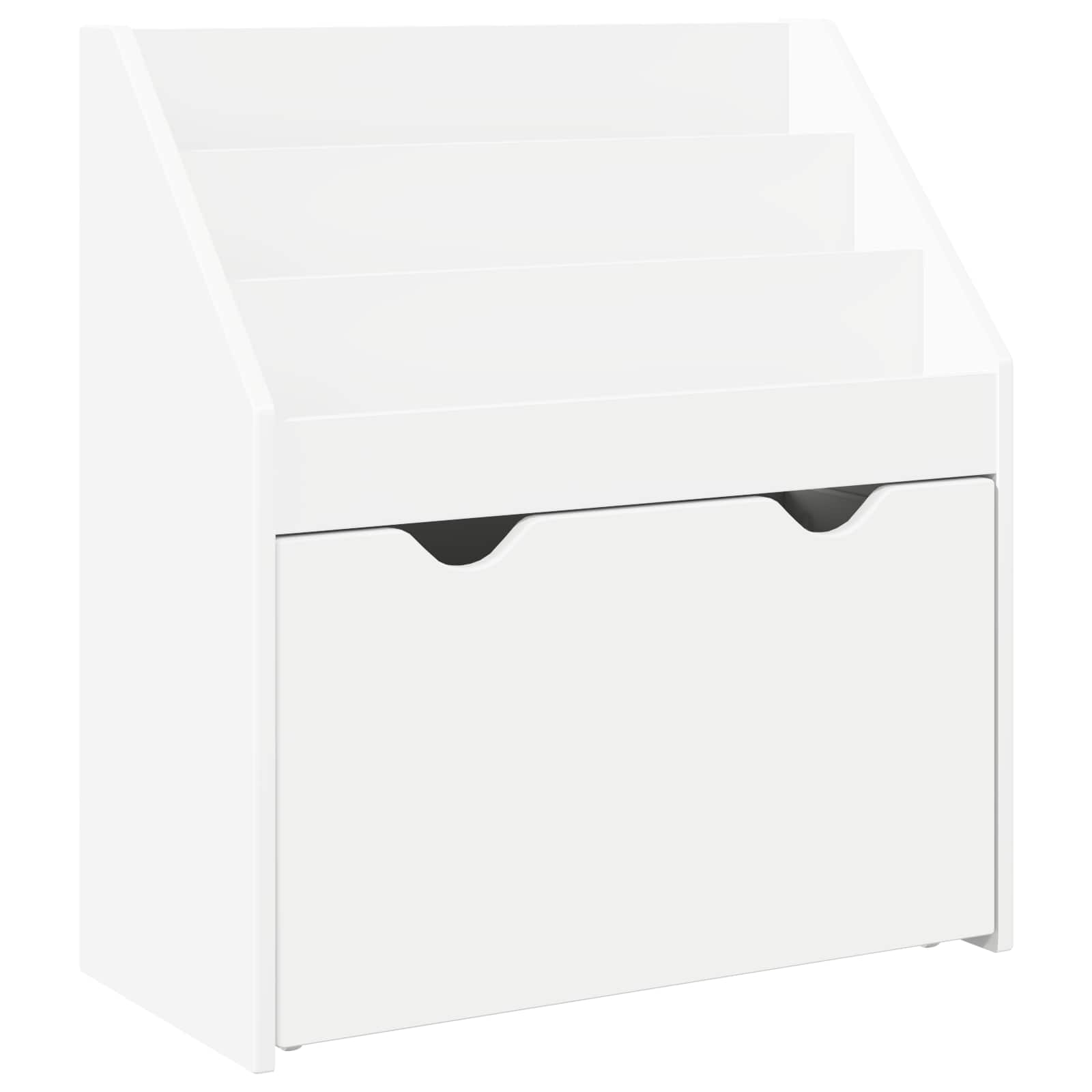 Kids Bookshelf White 60 x 29.5 x 69 cm Engineered Wood