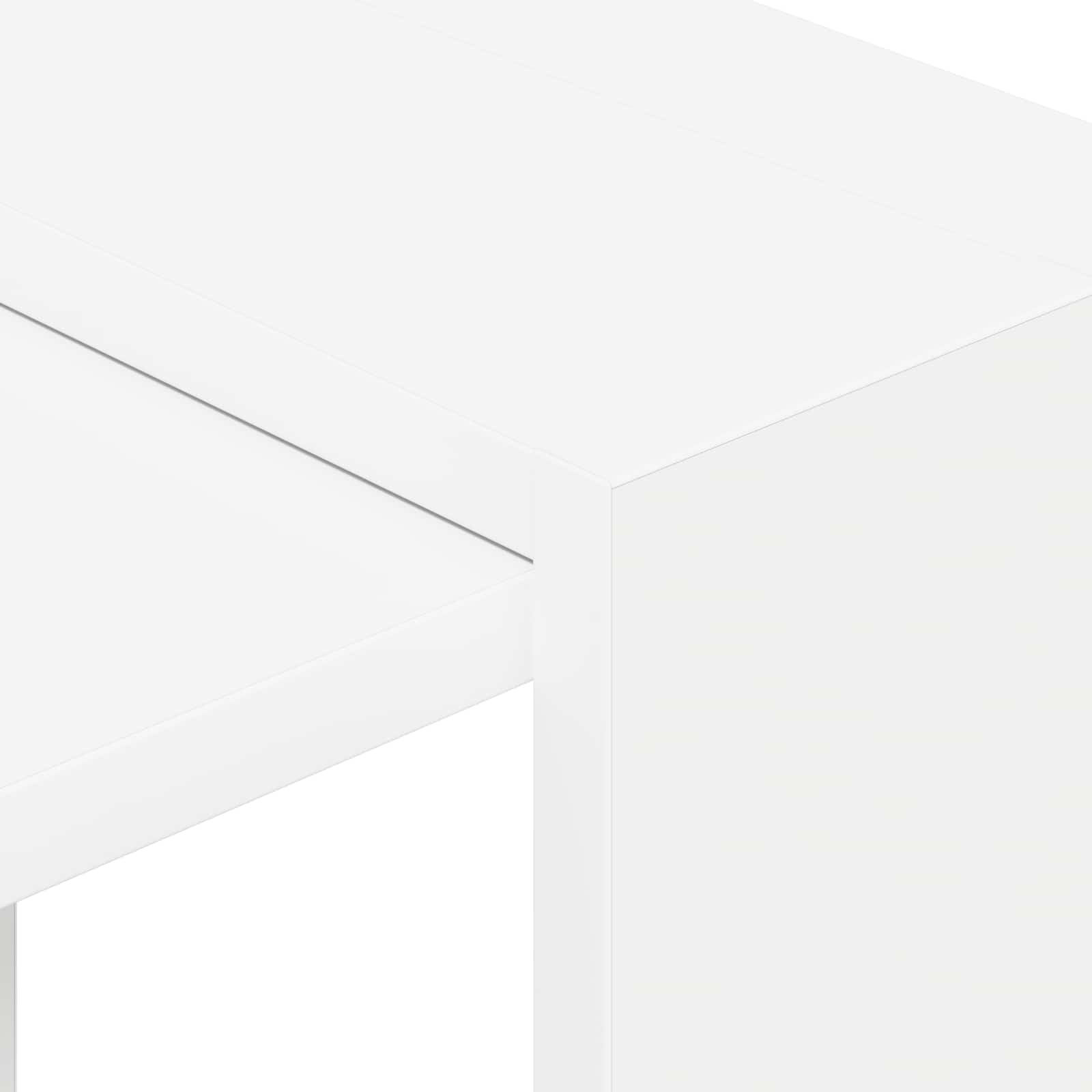 Bookshelf 2-Tier 52 x 25 x 71.5 cm Engineered Wood White