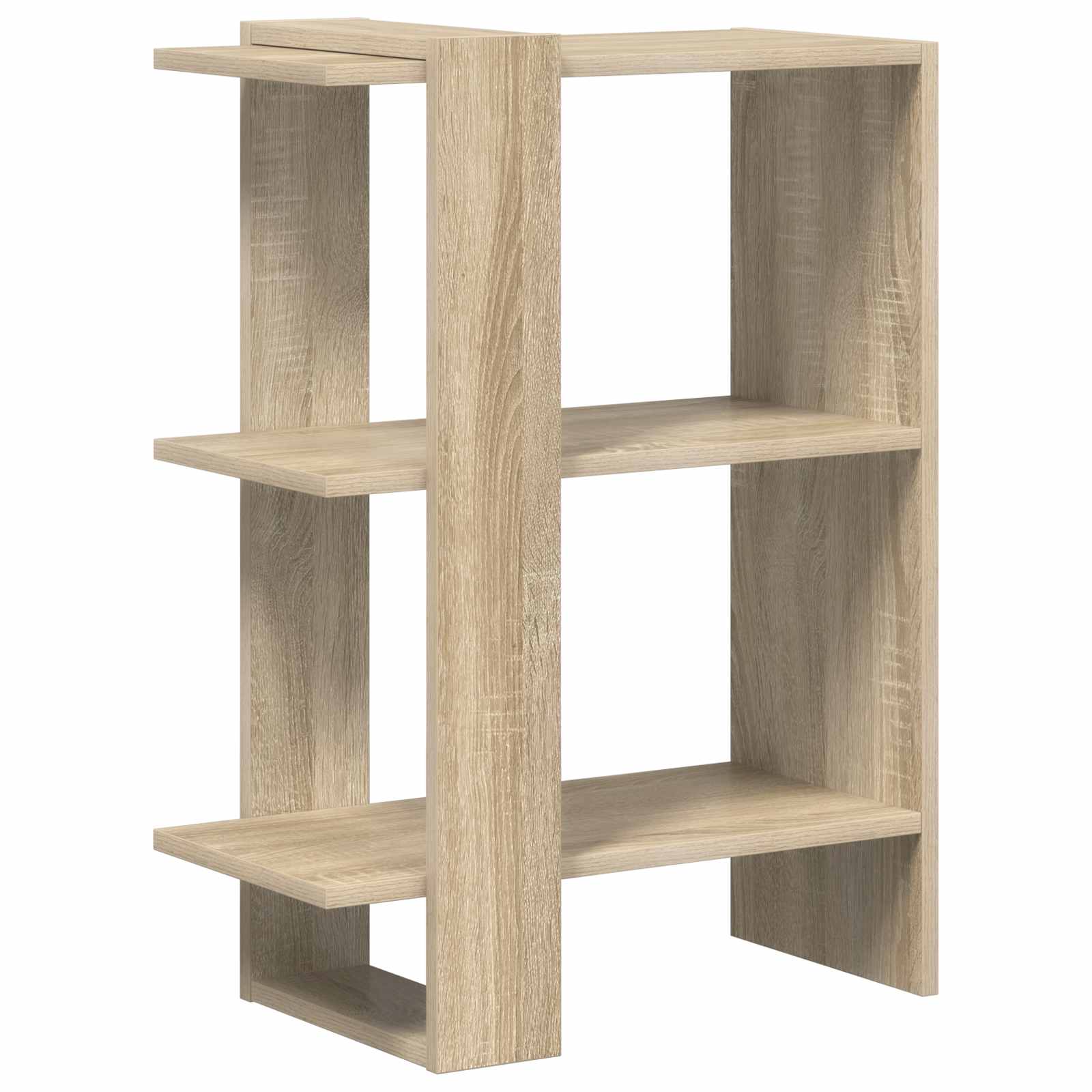Bookshelf 2-Tier 52 x 25 x 71.5 cm Engineered Wood Sonoma Oak