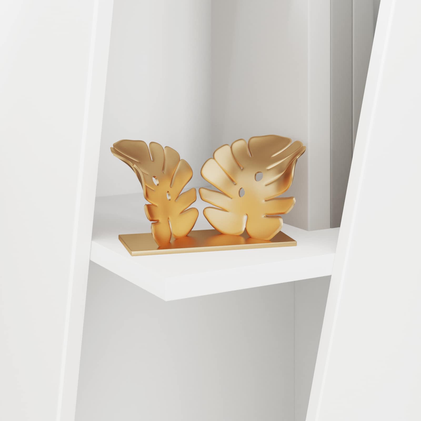 Side Shelf 33 x 32 x 70.5 cm Engineered Wood White