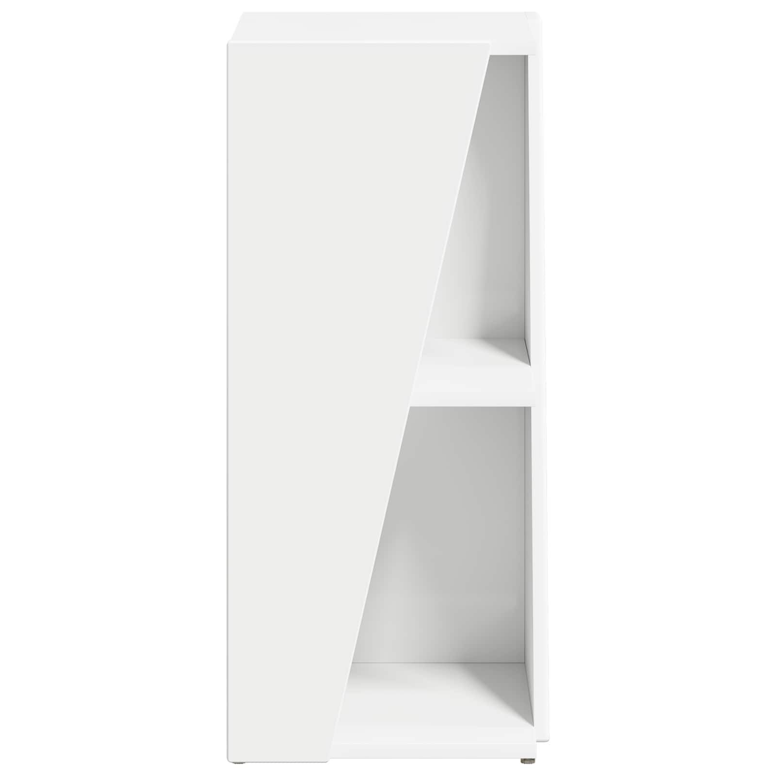 Side Shelf 33 x 32 x 70.5 cm Engineered Wood White
