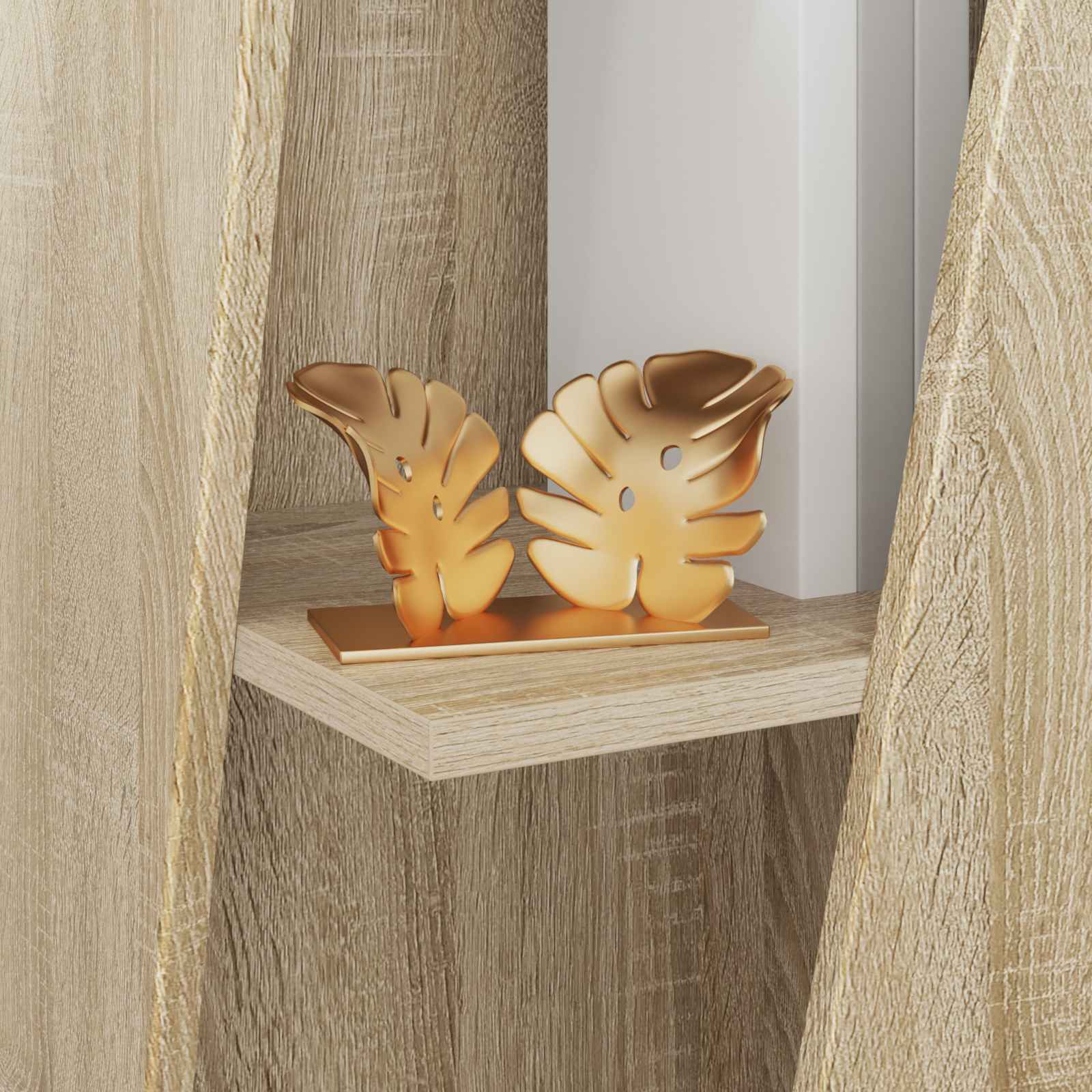 Side Shelf 33 x 32 x 70.5 cm Engineered Wood Sonoma Oak