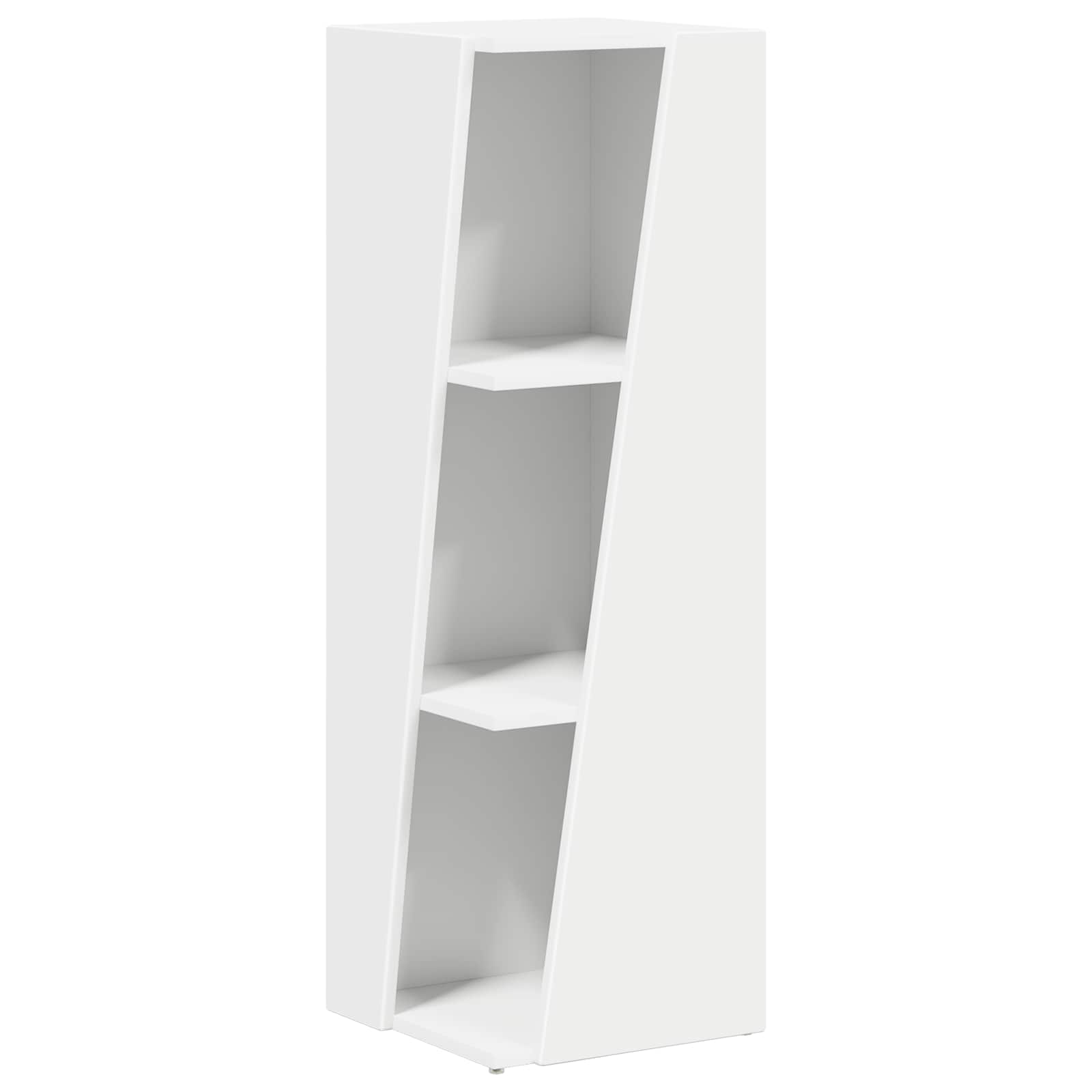 Side Shelf White 33 x 32 x 100.5 cm Engineered Wood