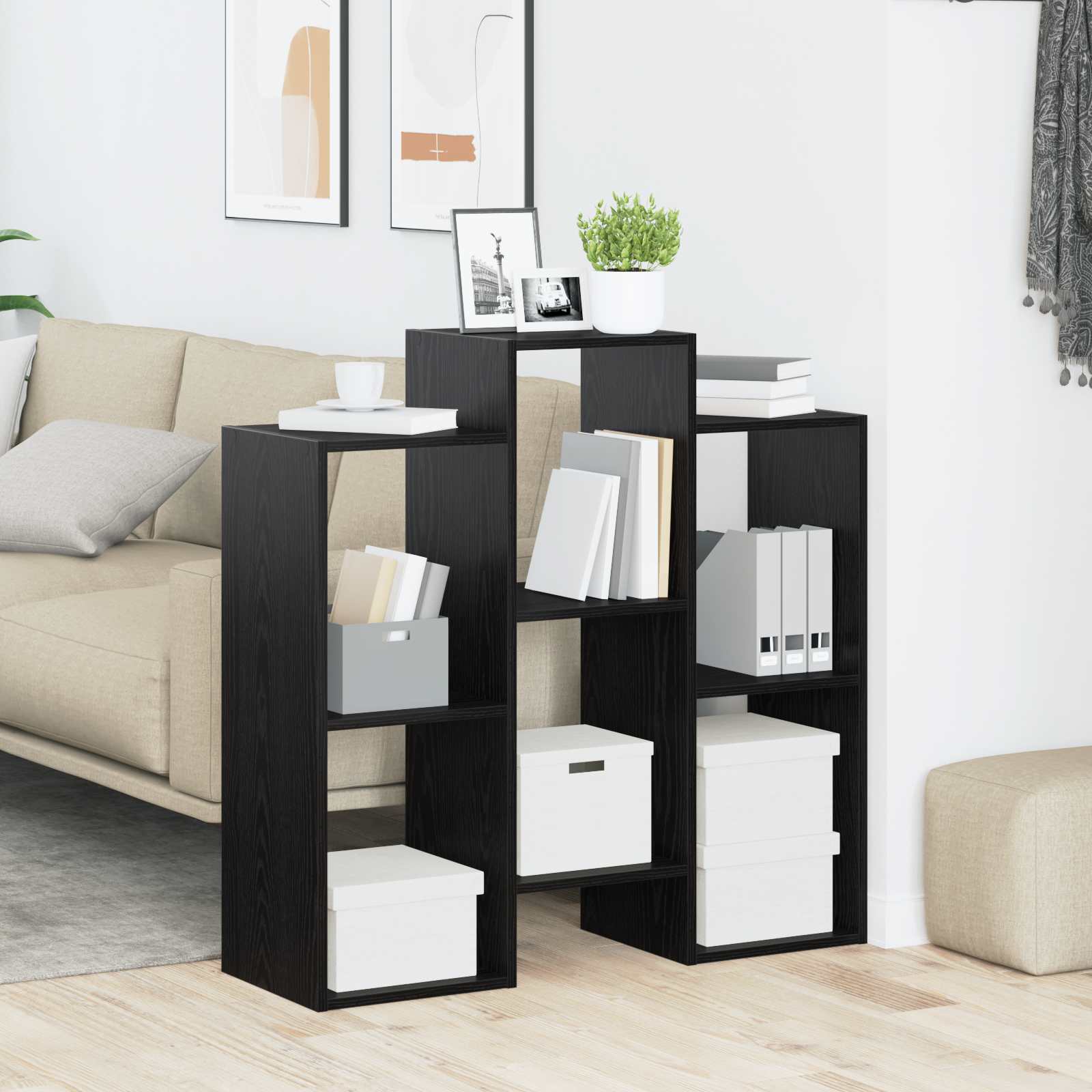 Sideboard Black Oak 90 x 30 x 90 cm