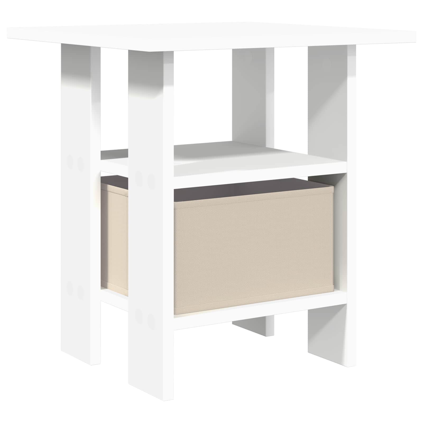 Bedside Table 2 pcs White 41 x 40 x 45 cm Engineered Wood