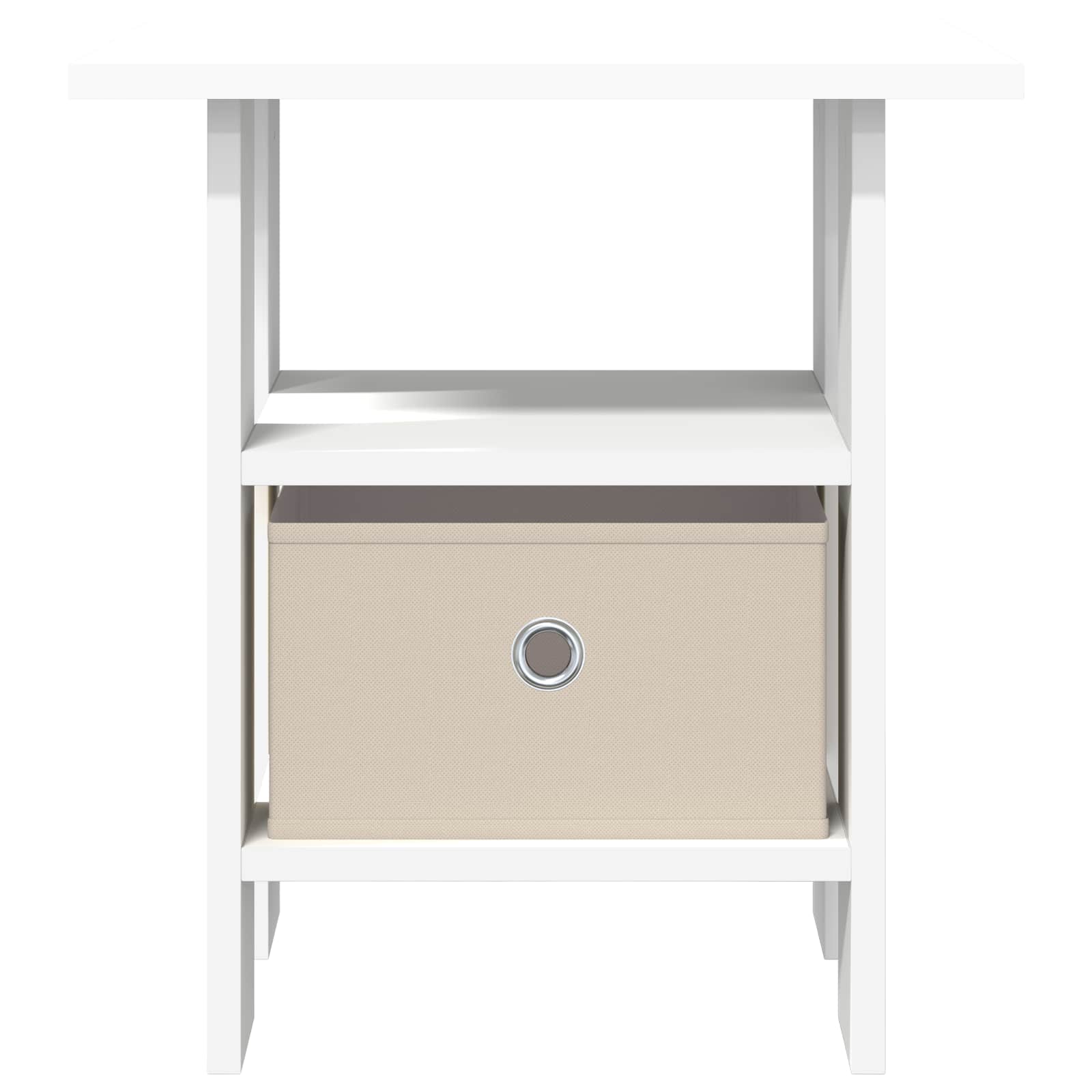 Bedside Table 2 pcs White 41 x 40 x 45 cm Engineered Wood