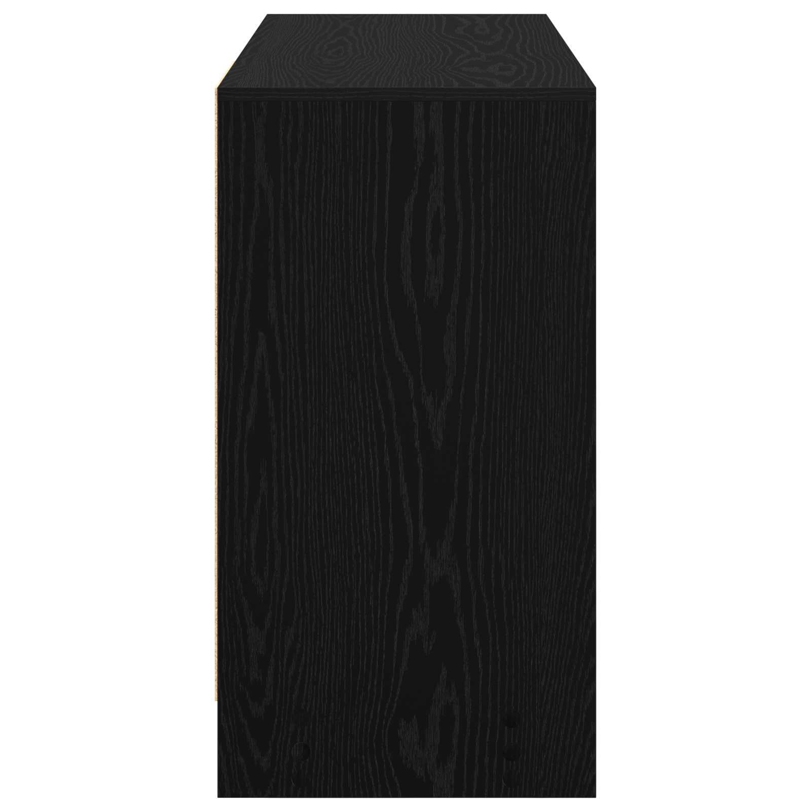 Desk with Drawer Black Oak 100 x 40 x 75 cm Engineered Wood