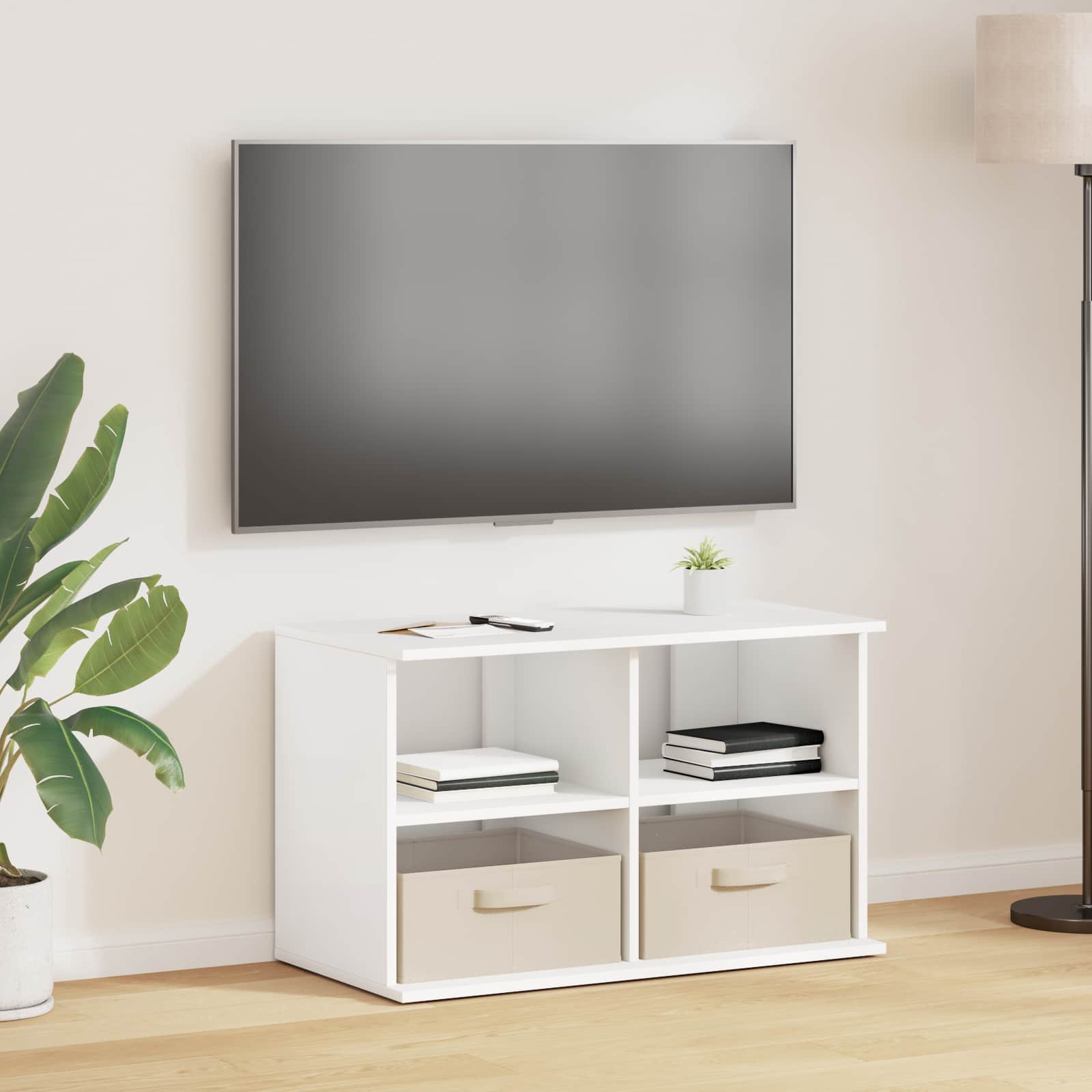 TV stand with Drawer White 79 x 40 x 48 cm