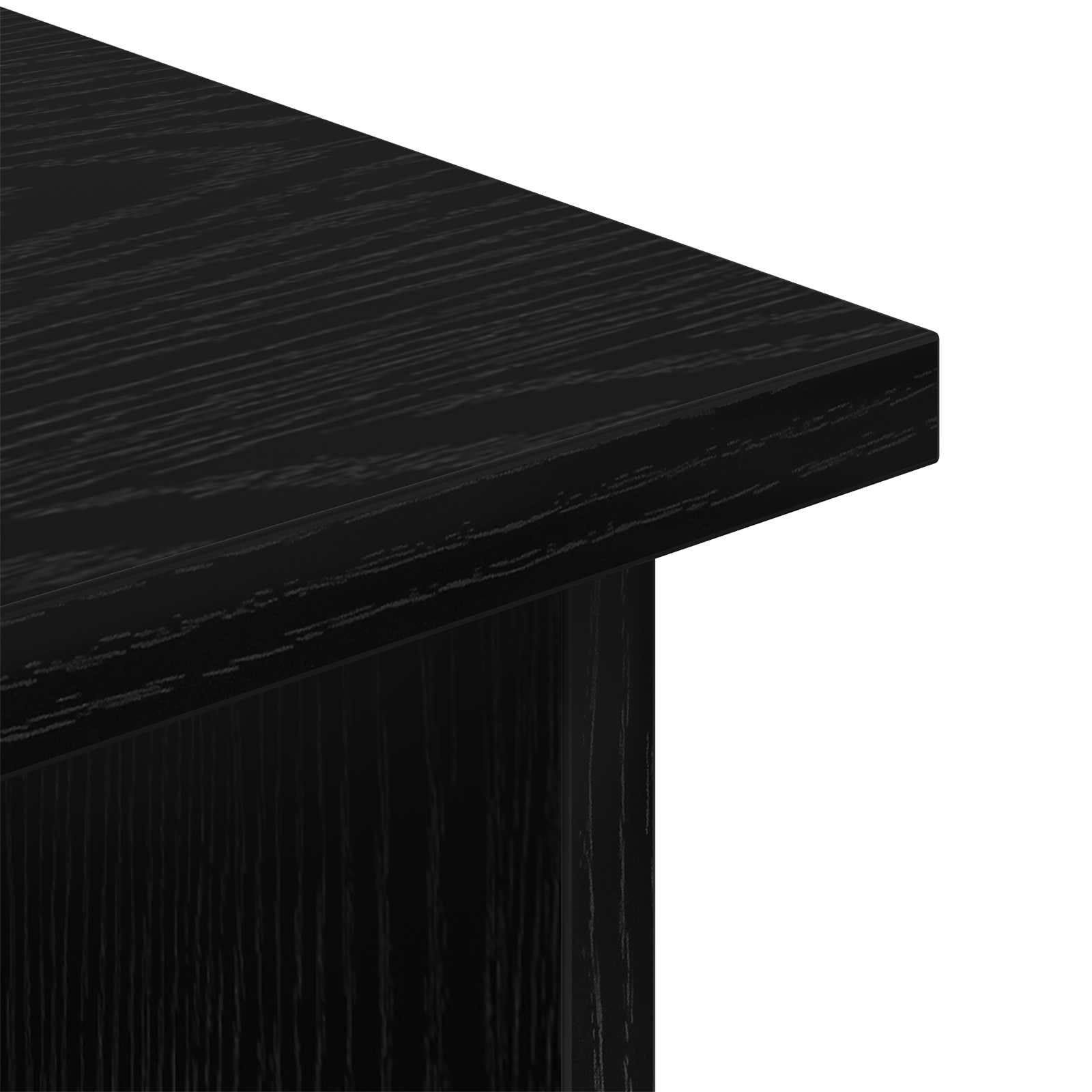 TV stand with Drawer Black Oak 79 x 40 x 48 cm