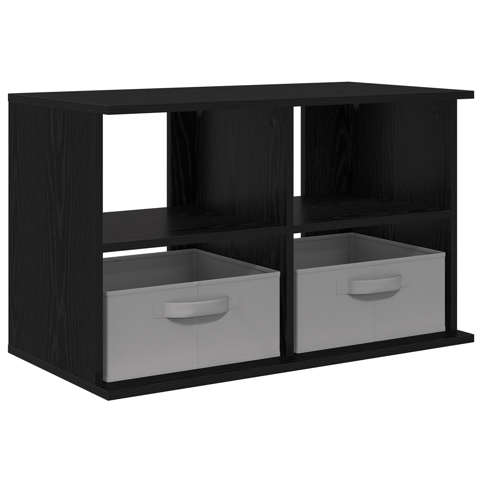 TV stand with Drawer Black Oak 79 x 40 x 48 cm