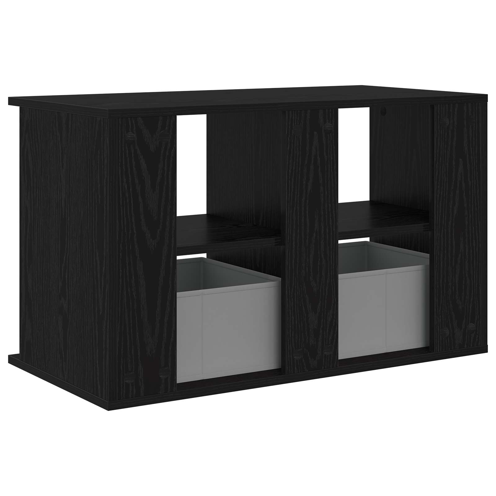 TV stand with Drawer Black Oak 79 x 40 x 48 cm