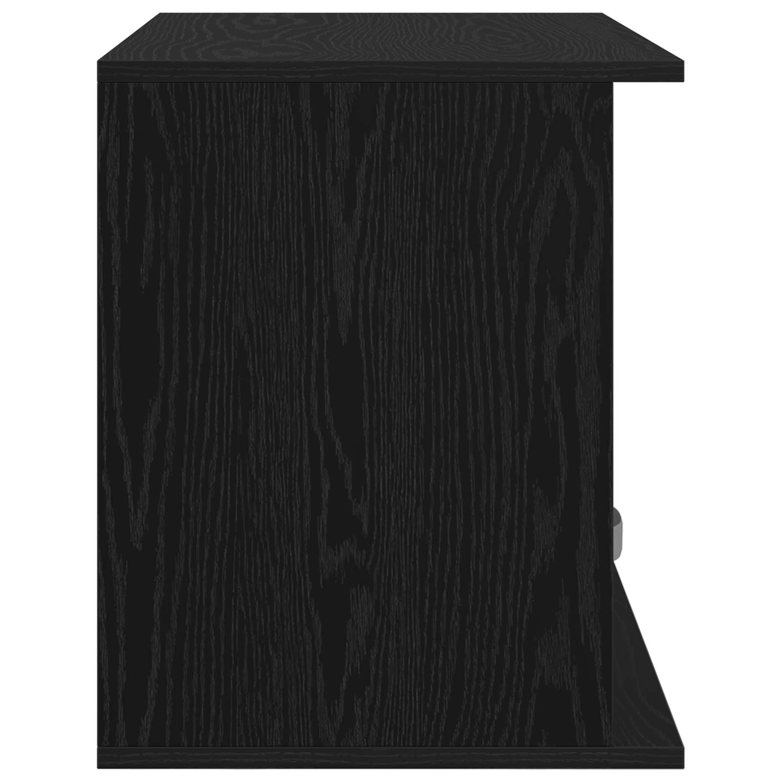 TV stand with Drawer Black Oak 79 x 40 x 48 cm