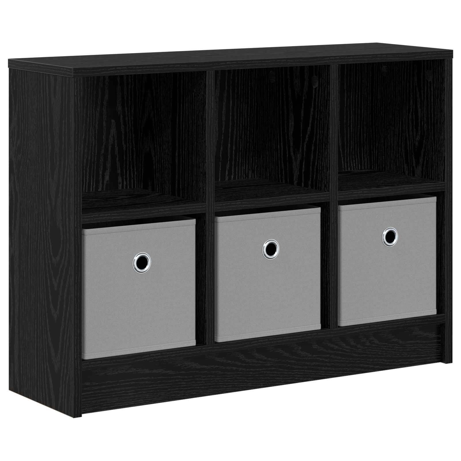 Sideboard with Drawer Black Oak 73.5 x 22.5 x 53.5 cm
