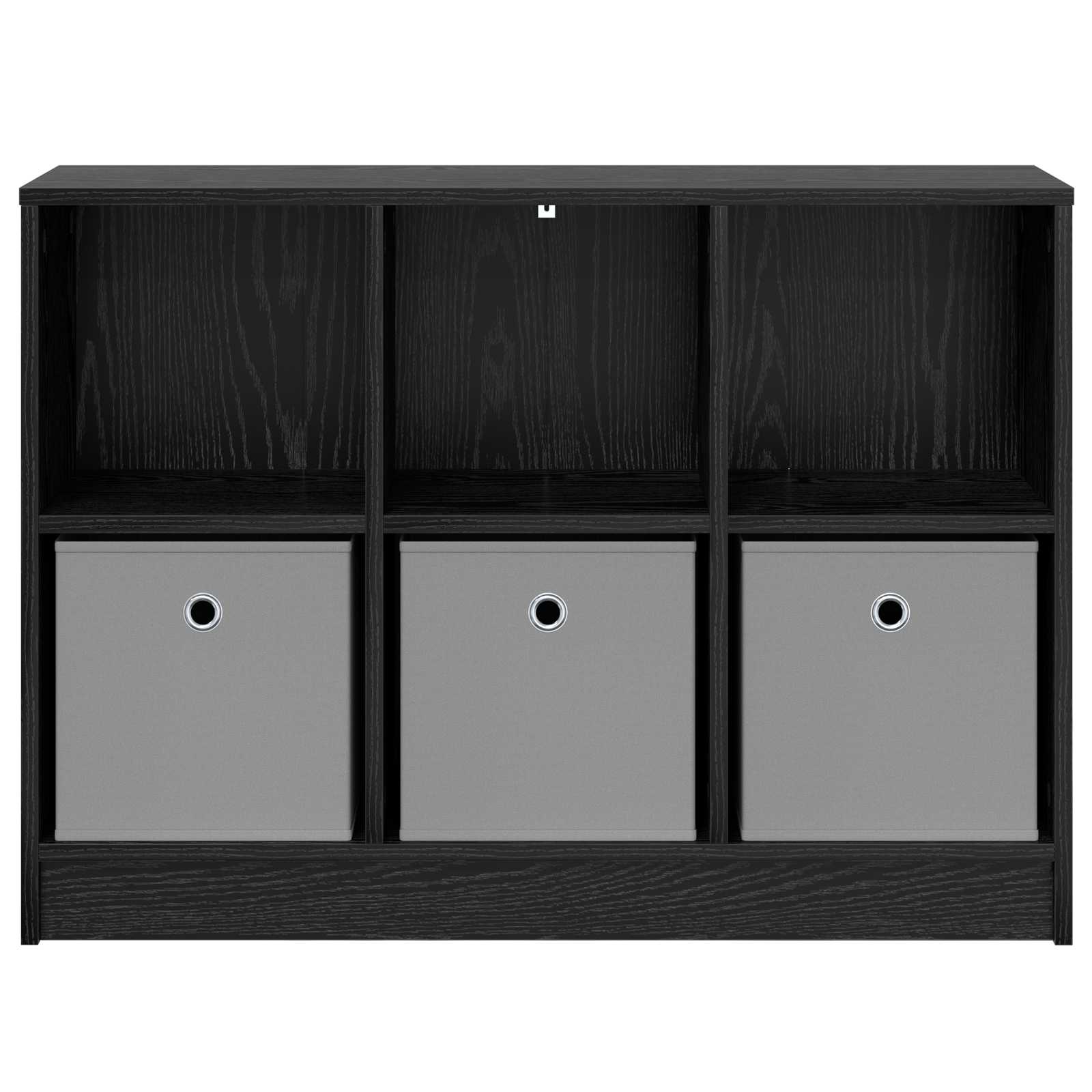 Sideboard with Drawer Black Oak 88.5 x 27.5 x 63.5 cm