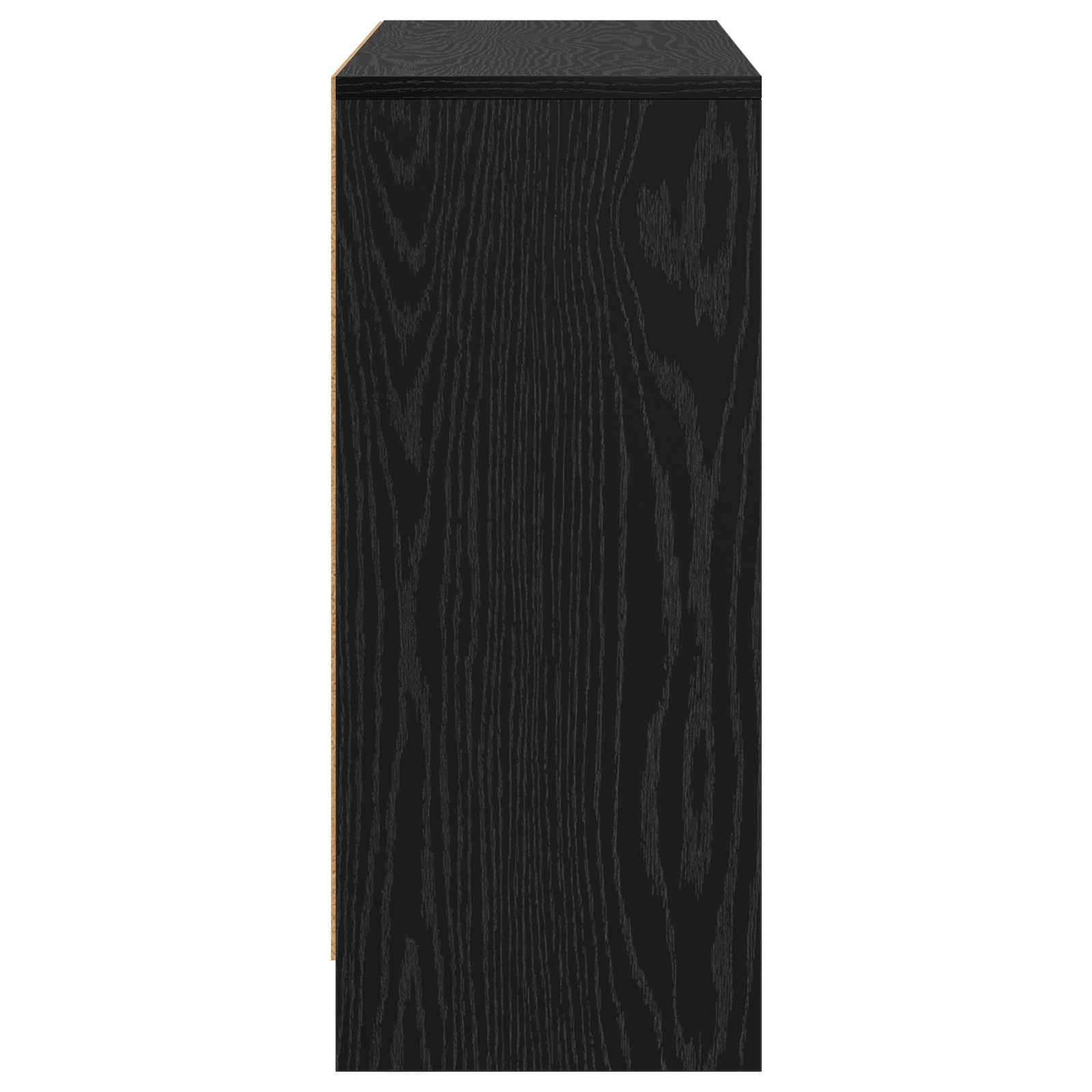 Sideboard with Drawer Black Oak 88.5 x 27.5 x 63.5 cm