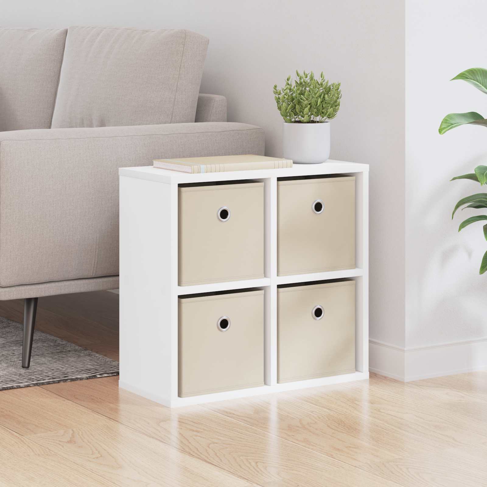 Sideboard with Drawer White 49.5 x 22 x 47 cm