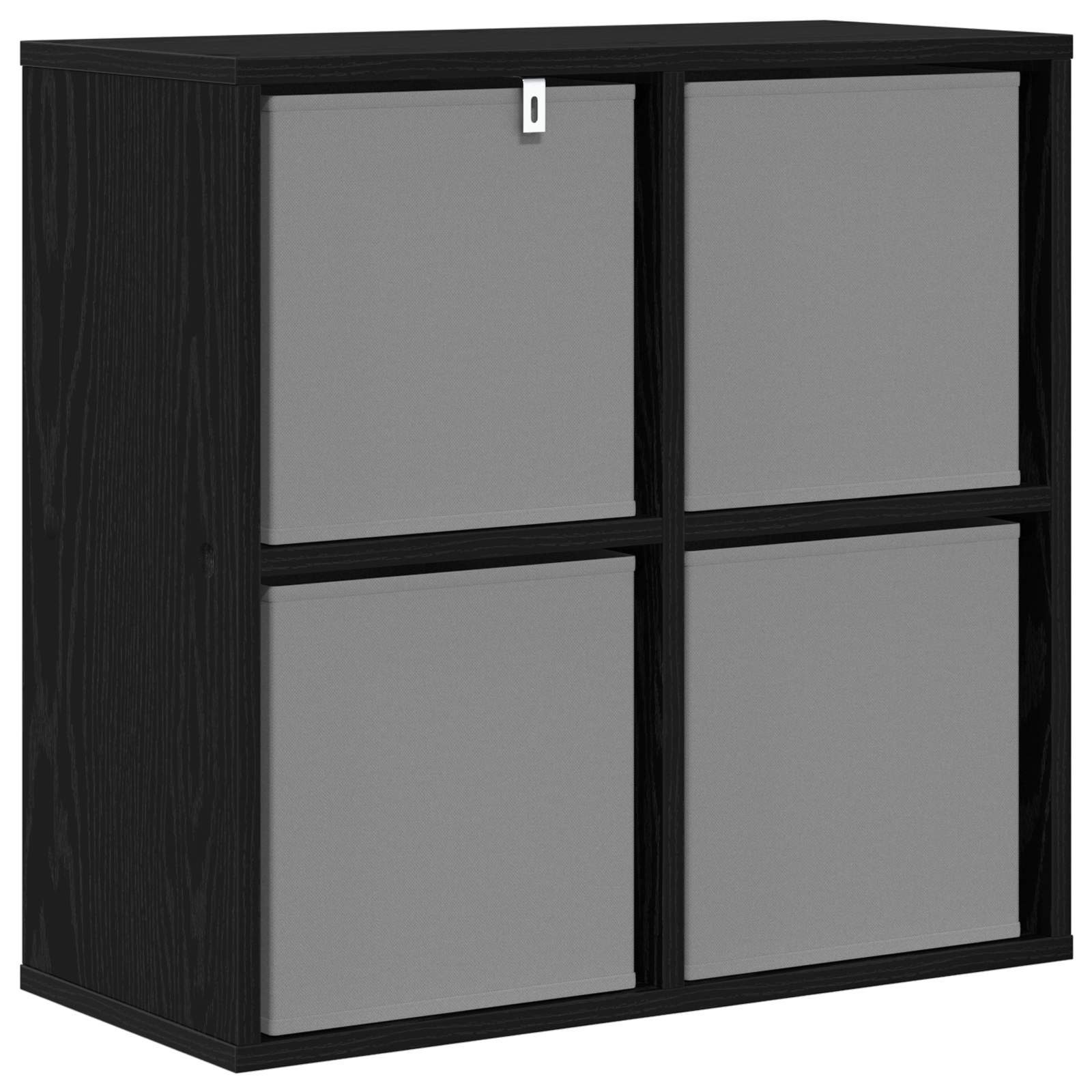 Sideboard with Drawer Black Oak 59.5 x 27 x 57 cm