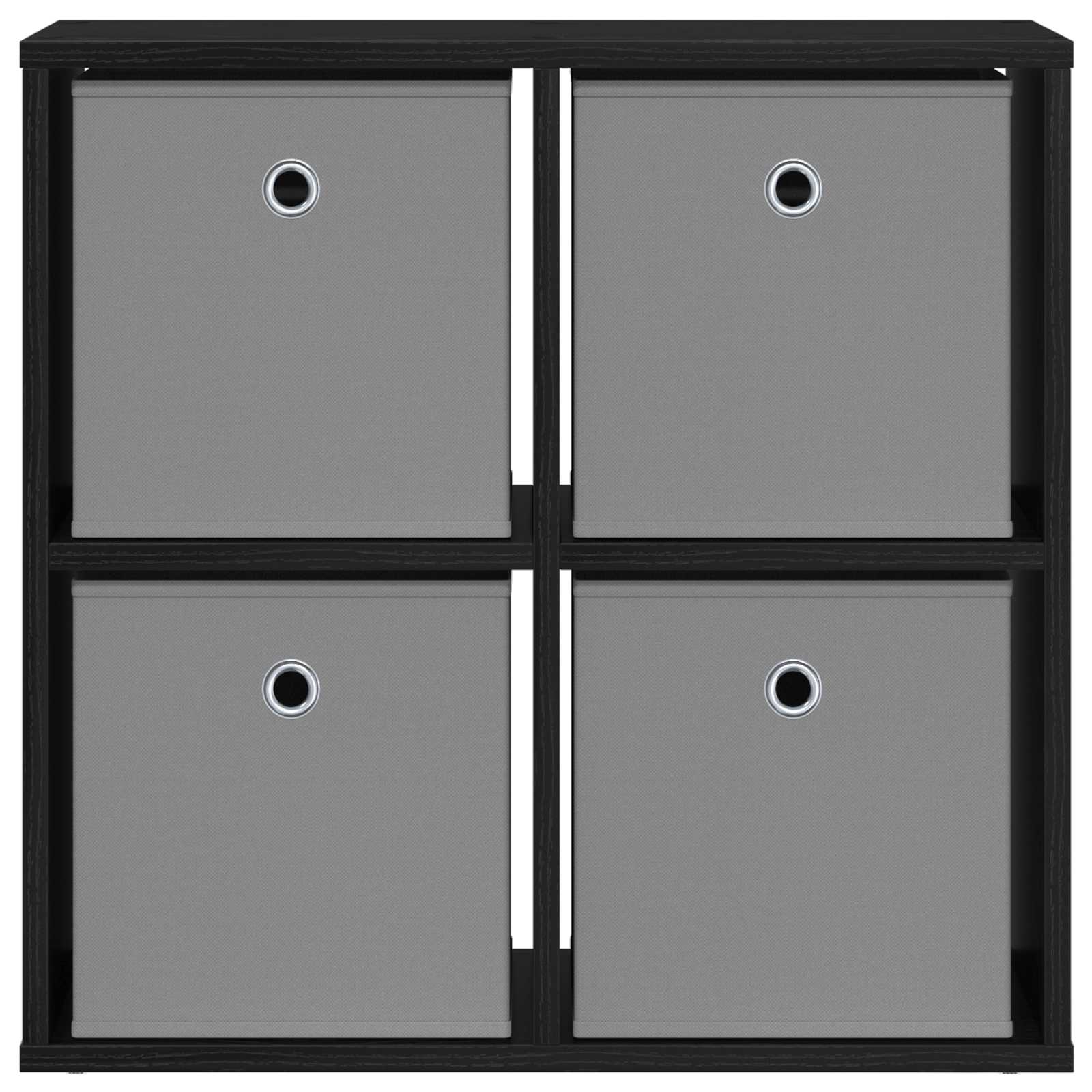 Sideboard with Drawer Black Oak 59.5 x 27 x 57 cm