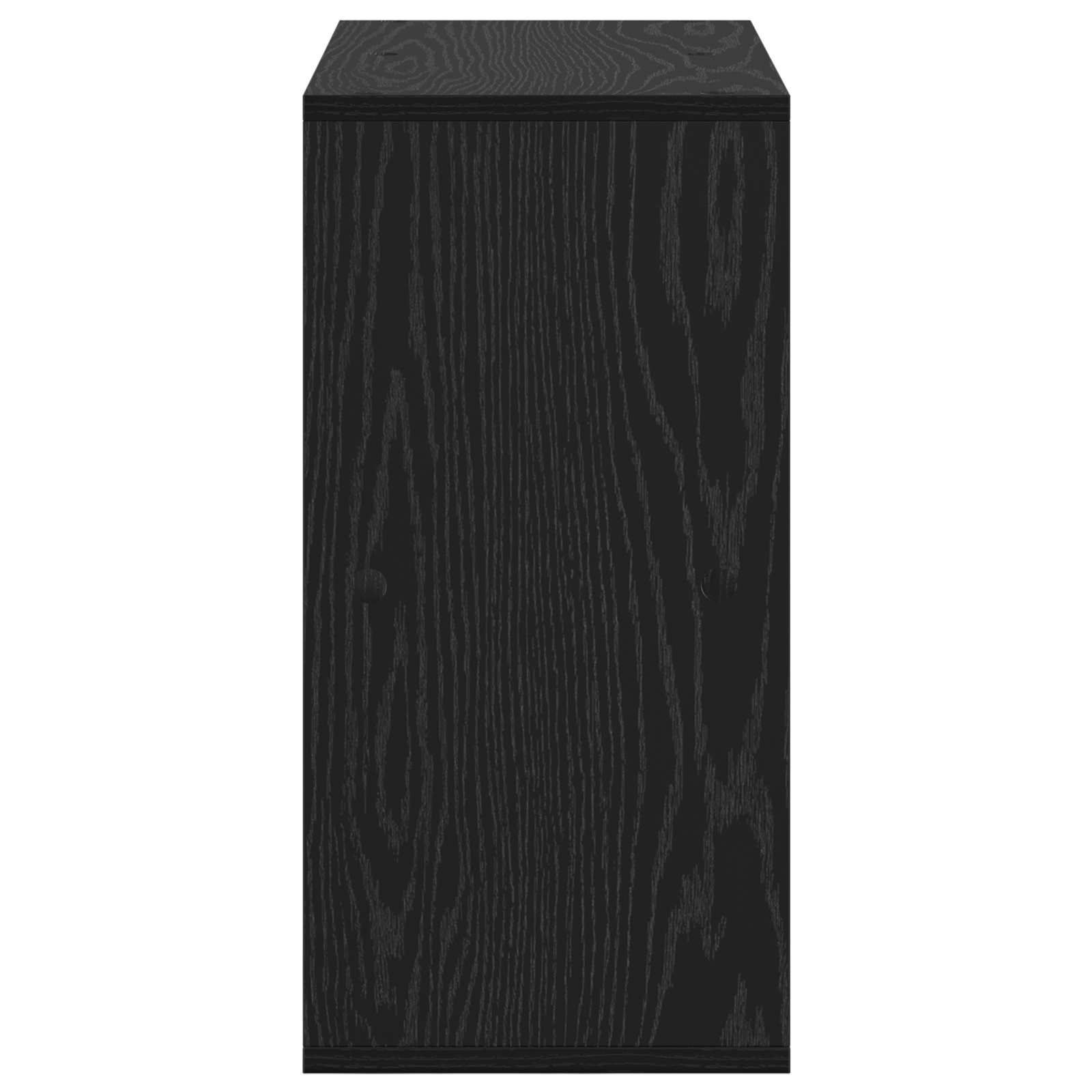 Sideboard with Drawer Black Oak 59.5 x 27 x 57 cm
