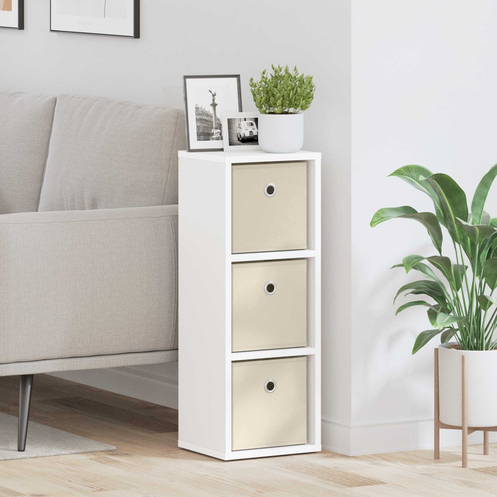 Sideboard with Drawer White 25.5 x 22 x 69.5 cm