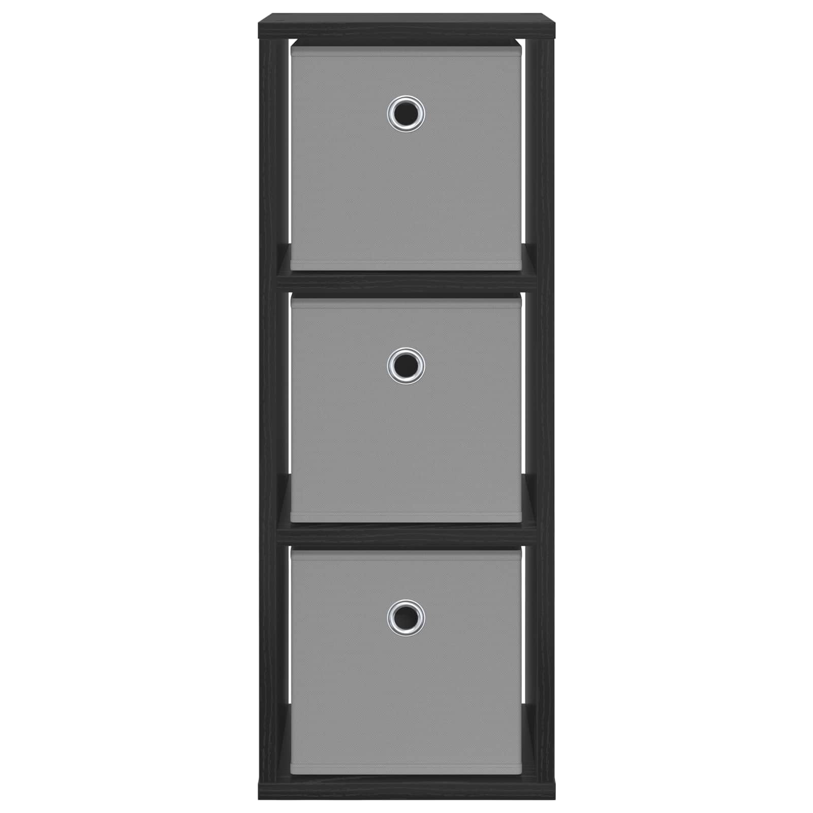 Sideboard with Drawer Black Oak 25.5 x 22 x 69.5 cm