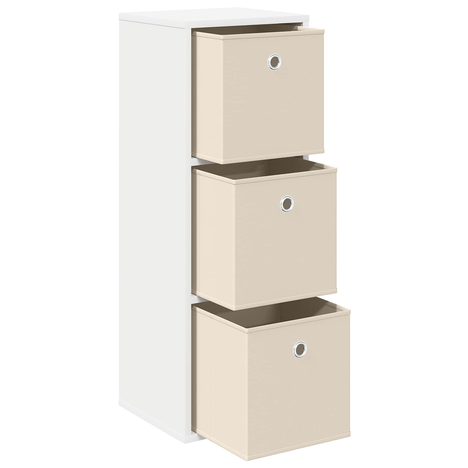 Sideboard with Drawer White 30.5 x 27 x 84.5 cm
