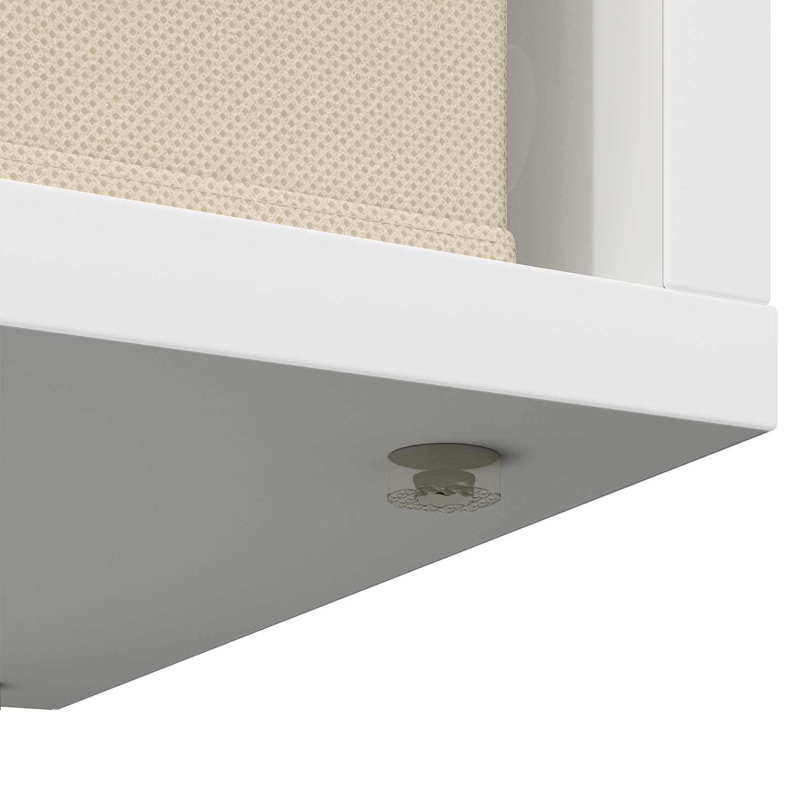 Lowboard with Drawer White 72 x 22.5 x 38 cm