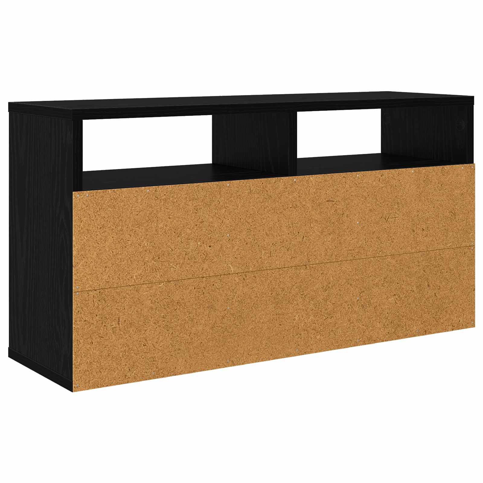 Lowboard with Drawer Black Oak 72 x 22.5 x 38 cm