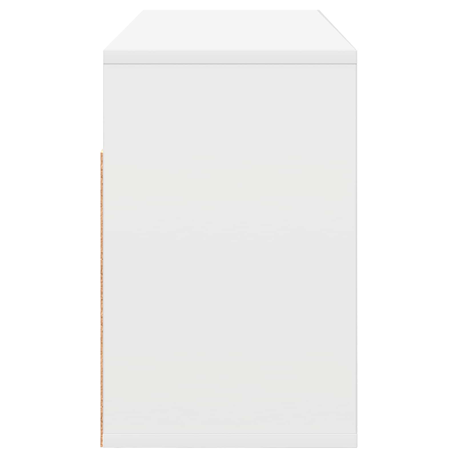 Lowboard with Drawer White 87 x 27.5 x 43 cm