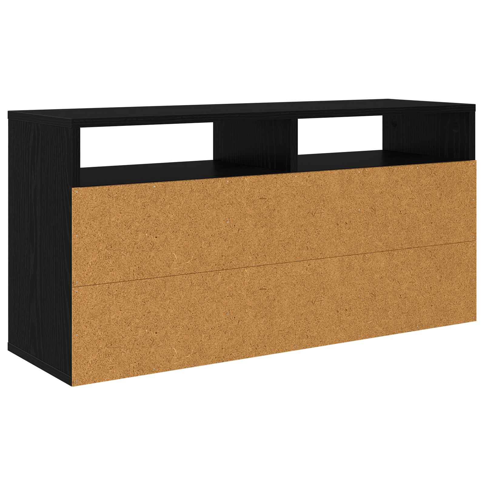 Lowboard with Drawer Black Oak 87 x 27.5 x 43 cm