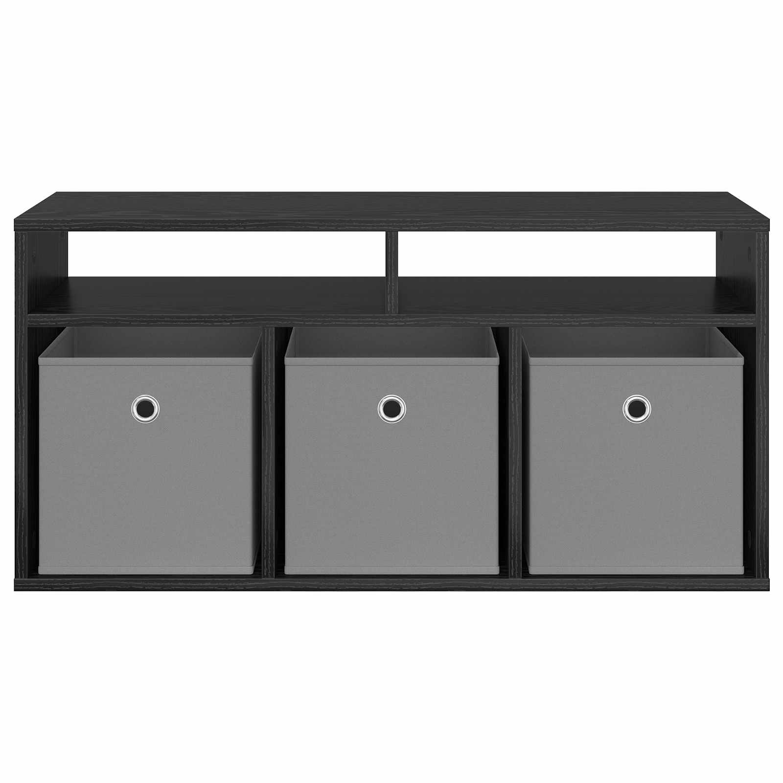 Lowboard with Drawer Black Oak 87 x 27.5 x 43 cm