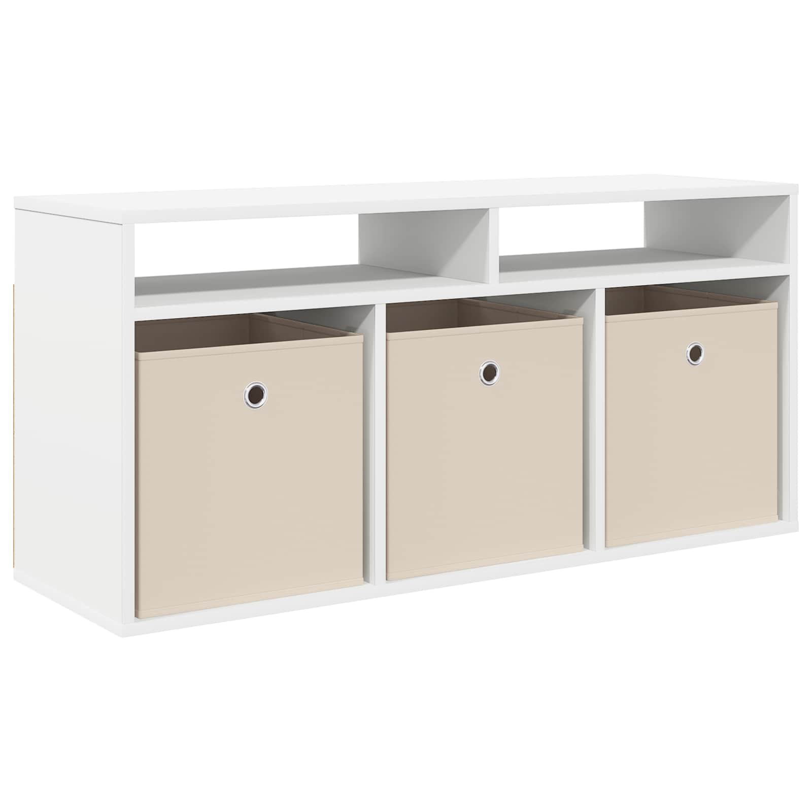 Lowboard with Drawer White 102 x 32 x 48.5 cm