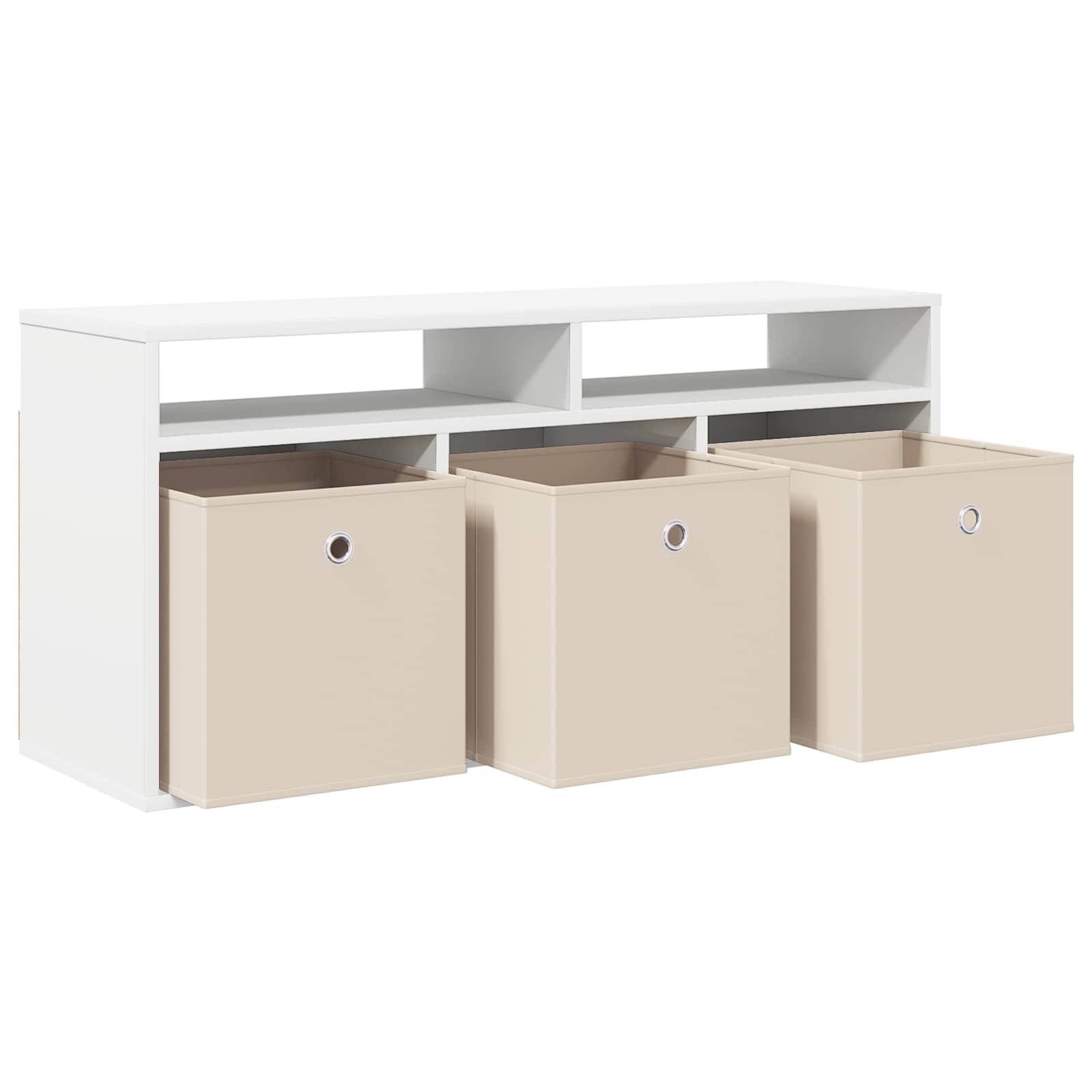 Lowboard with Drawer White 102 x 32 x 48.5 cm