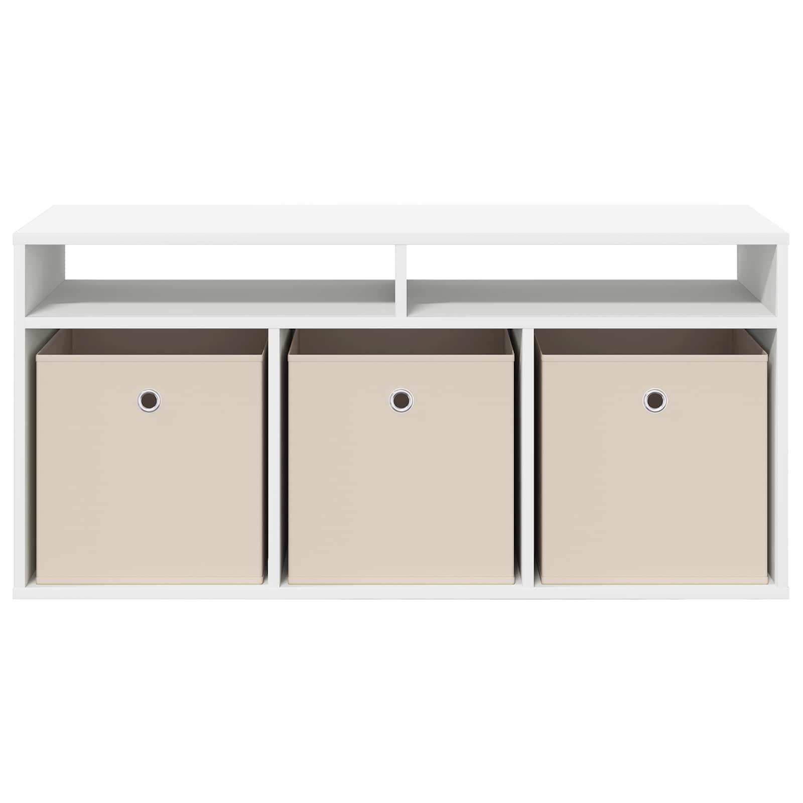 Lowboard with Drawer White 102 x 32 x 48.5 cm