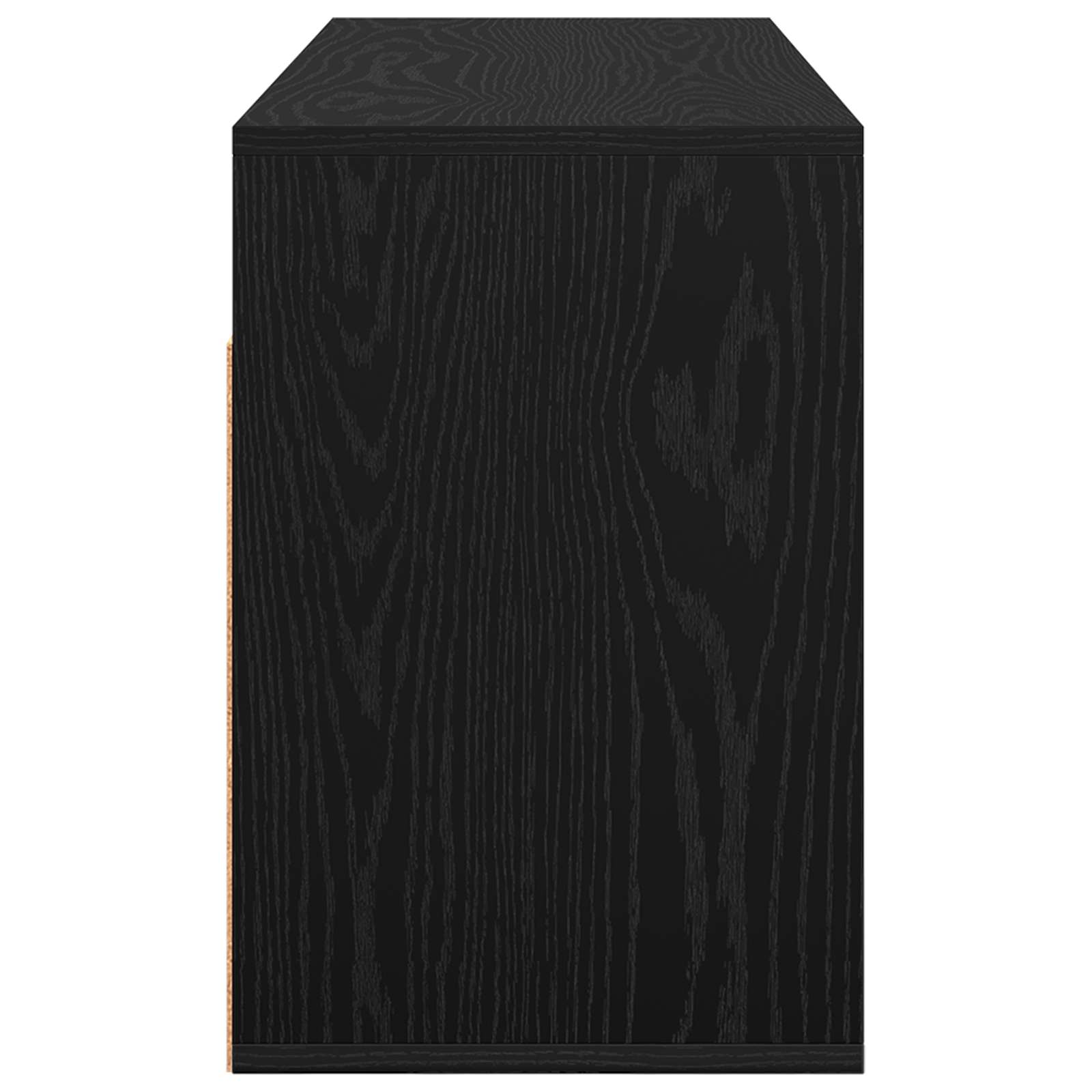 Lowboard with Drawer Black Oak 102 x 32 x 48.5 cm