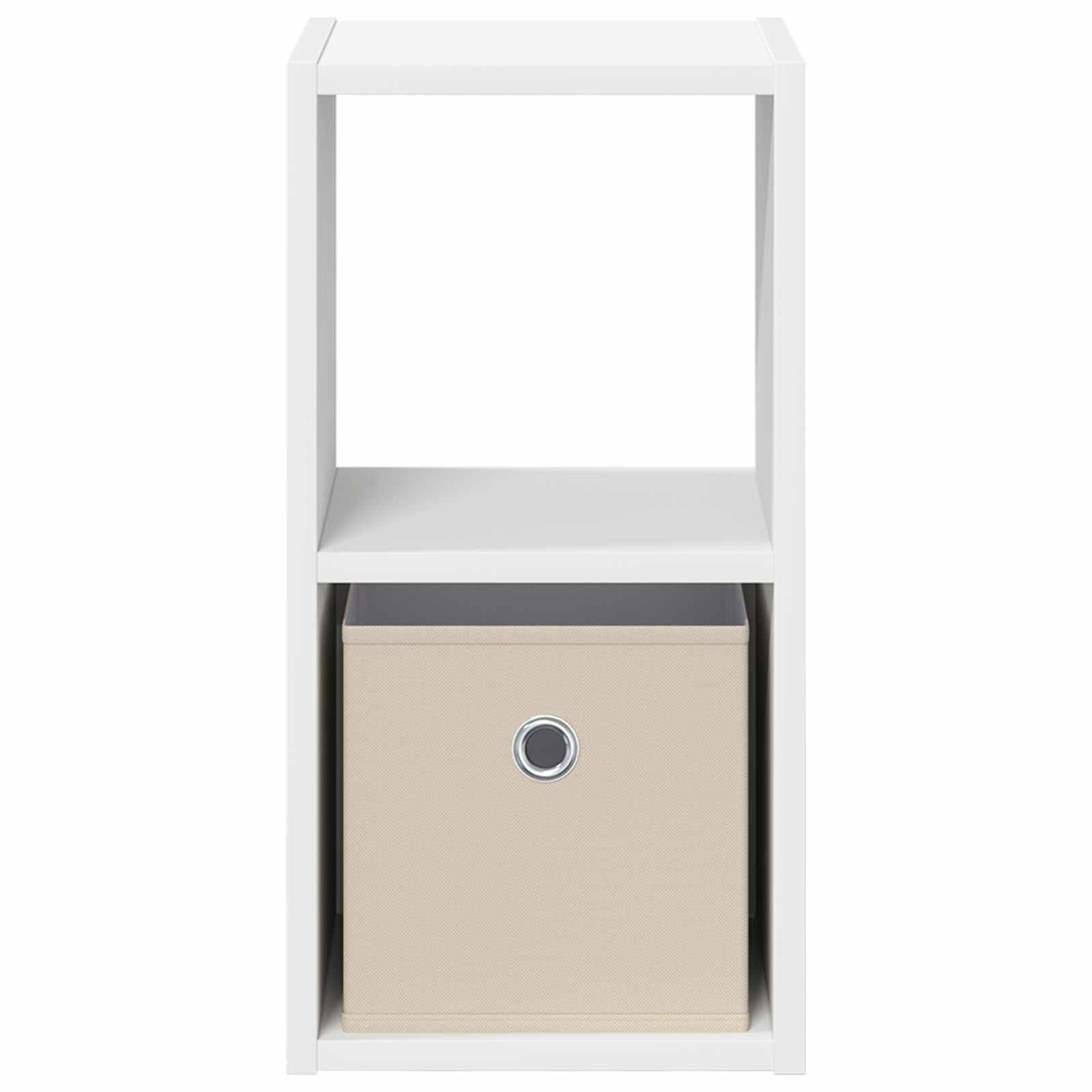 Bedside Table 2 pcs White 25.5 x 22 x 49.5 cm Engineered Wood