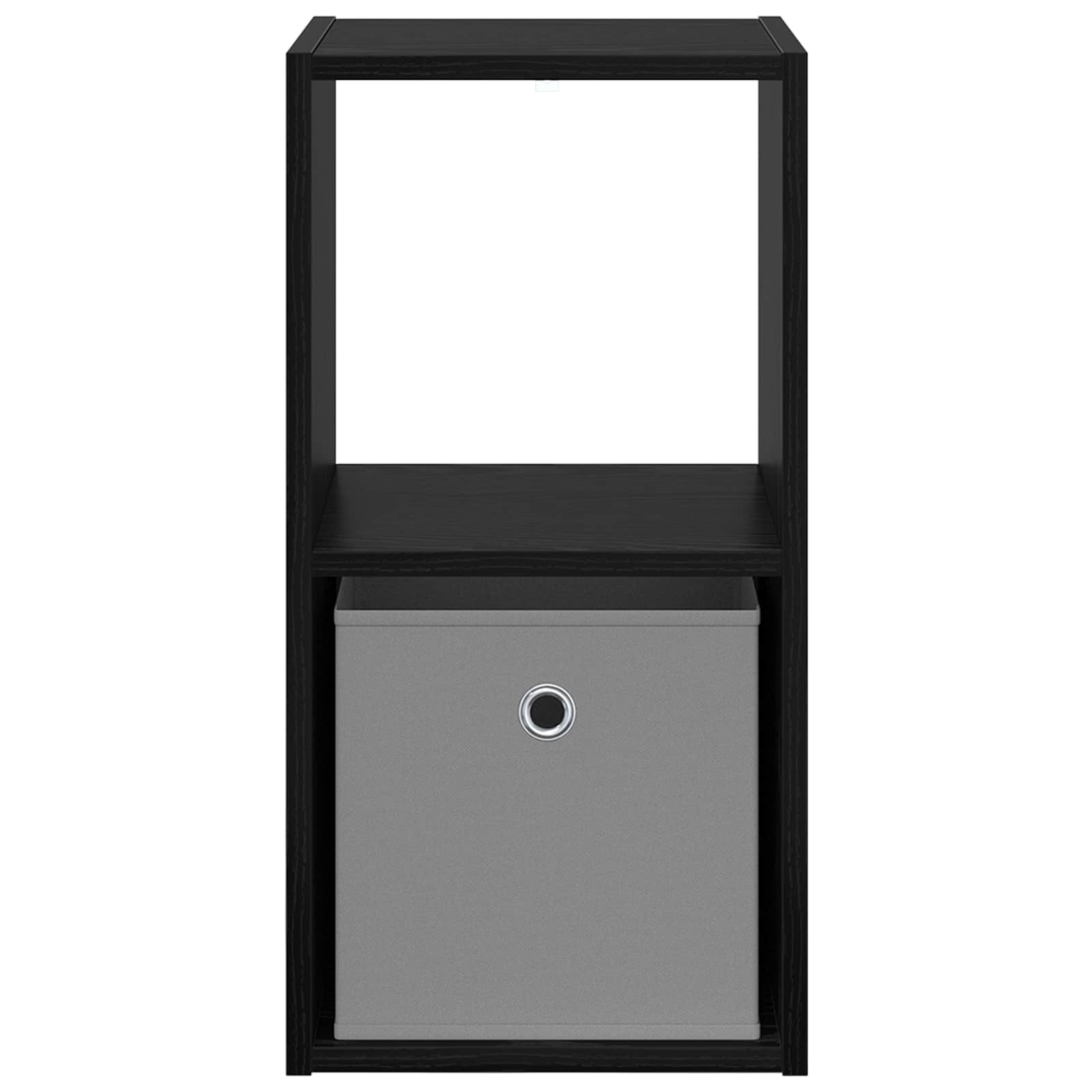Bedside Table with Drawer 2 pcs Black Oak 30.5 x 27 x 59.5 cm