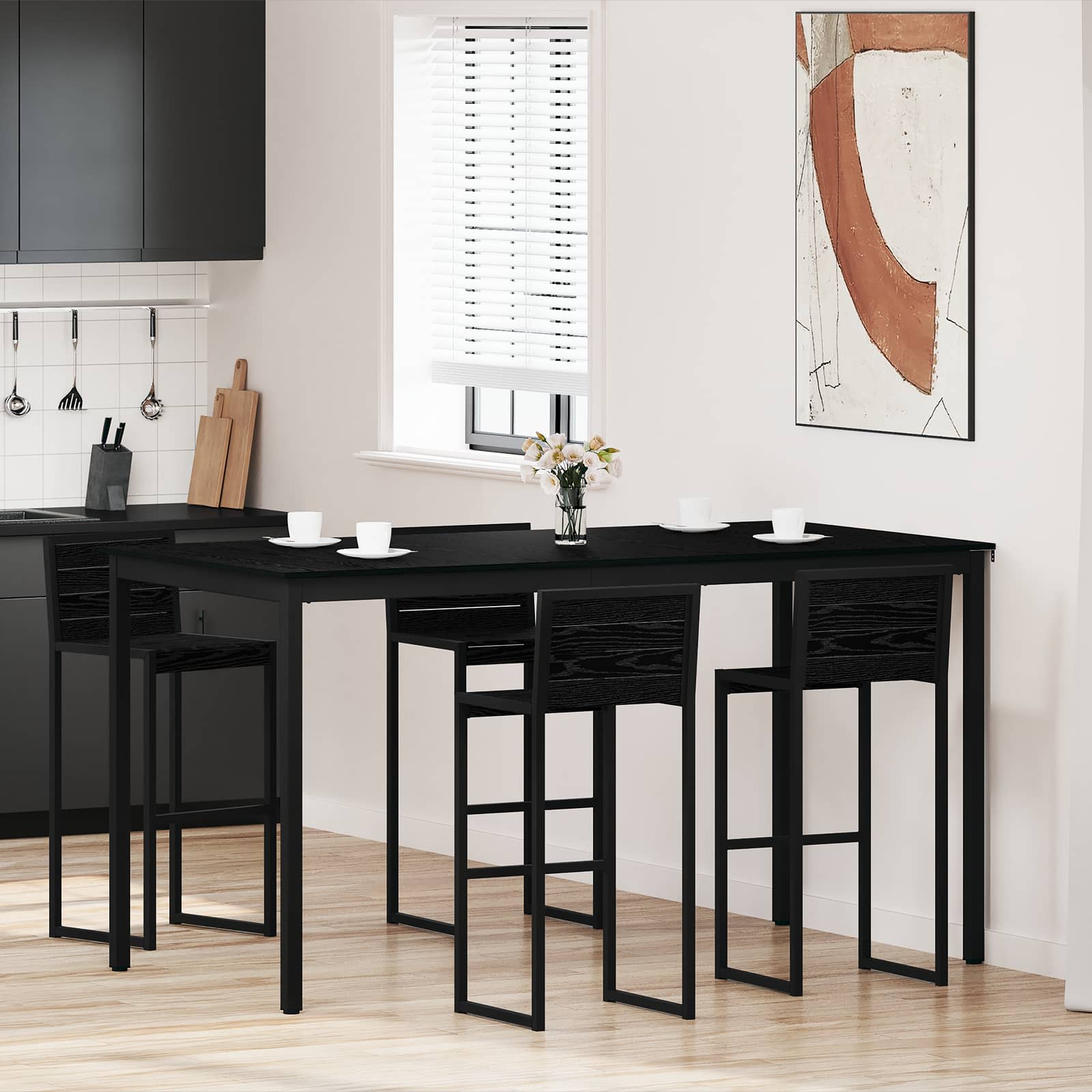 Standing Bar Table Engineered Wood