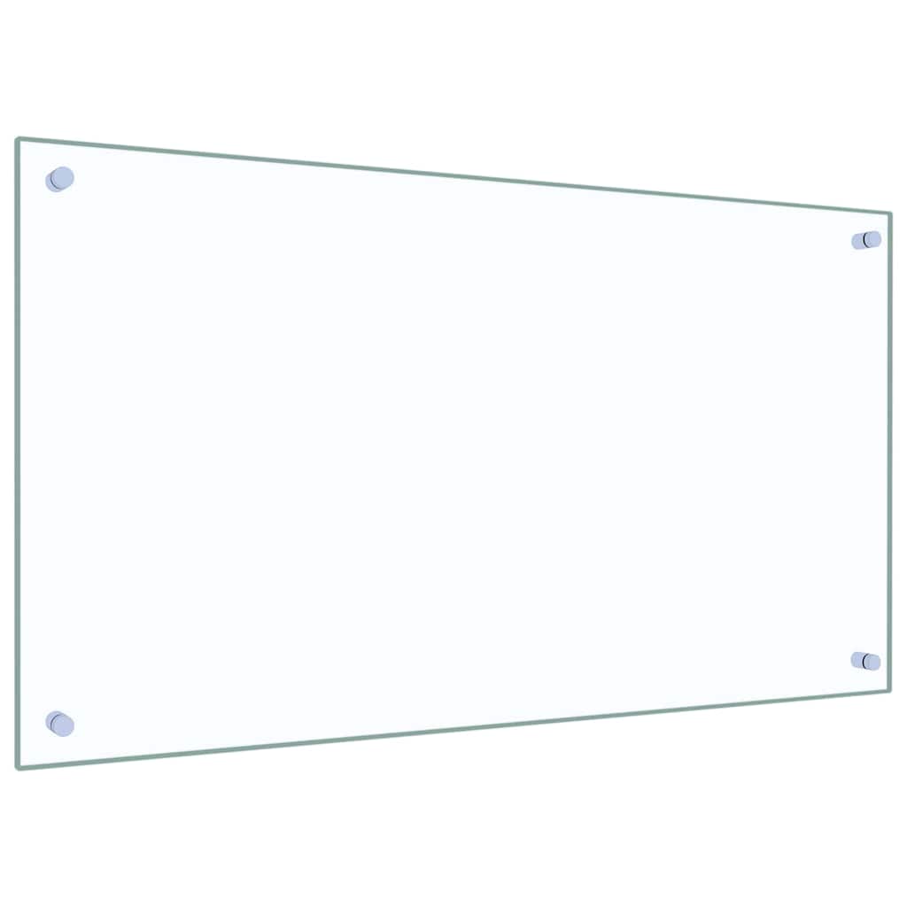 Kitchen Backsplash 2 pcs Transparent 90 x 50 cm Tempered Glass