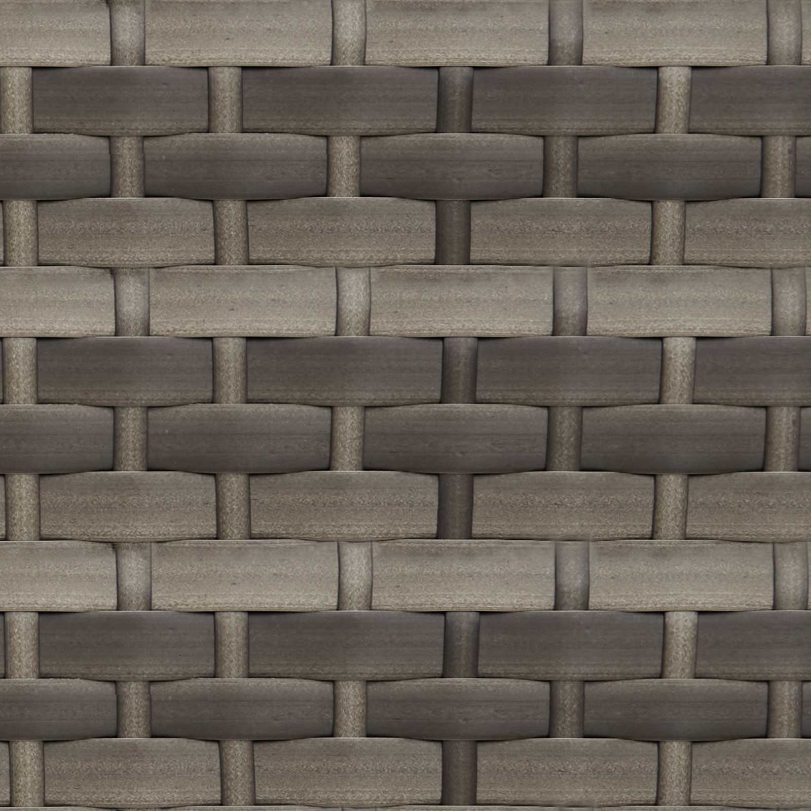 Garden sofa set with Cushion 2 pcs Grey Poly Rattan and Steel