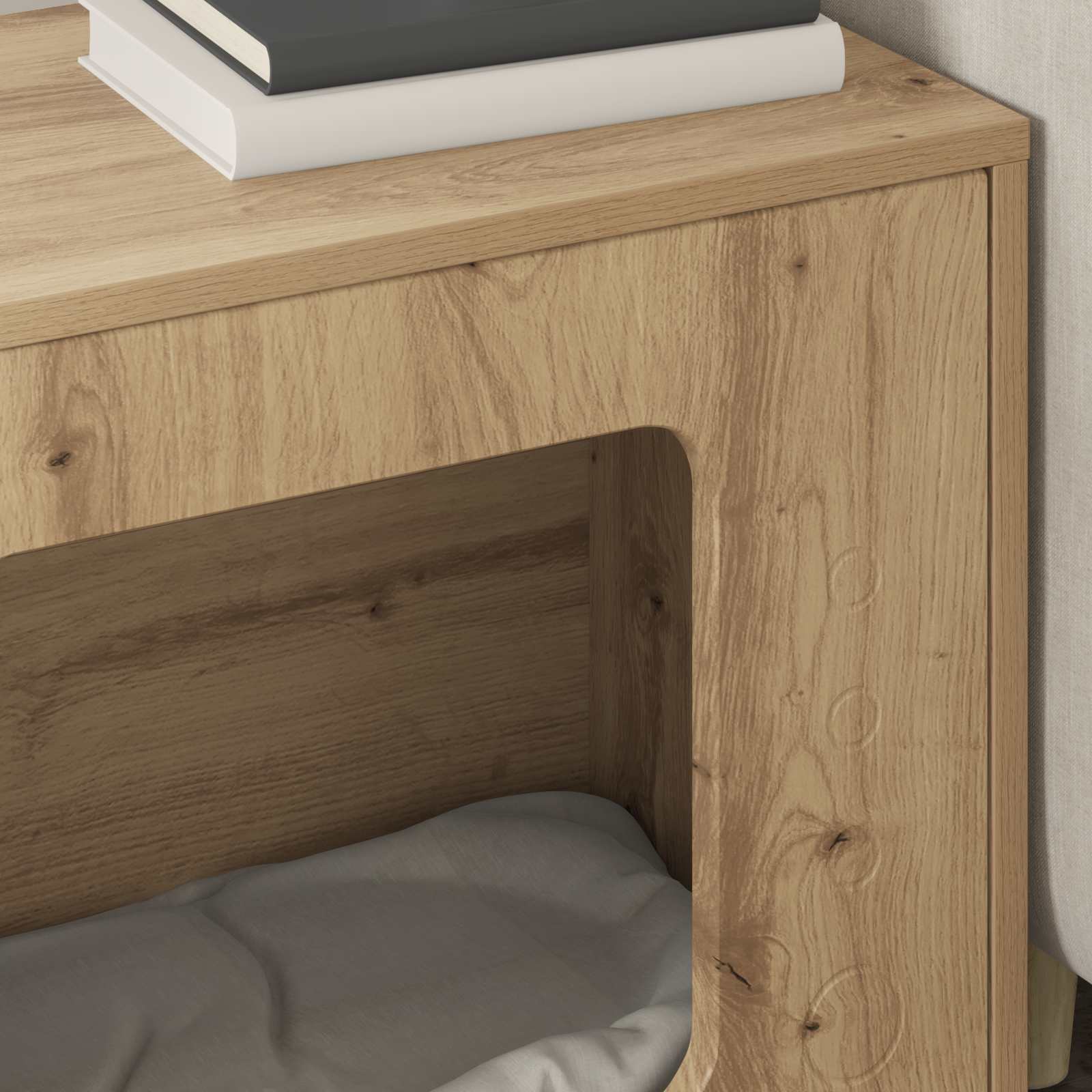 Cat House Artisan Oak 51 x 30 x 42.5 cm Engineered Wood