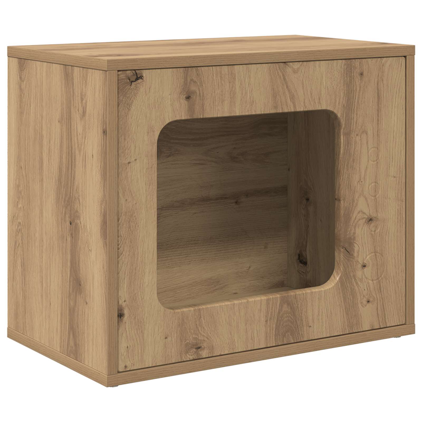 Cat House Artisan Oak 51 x 30 x 42.5 cm Engineered Wood